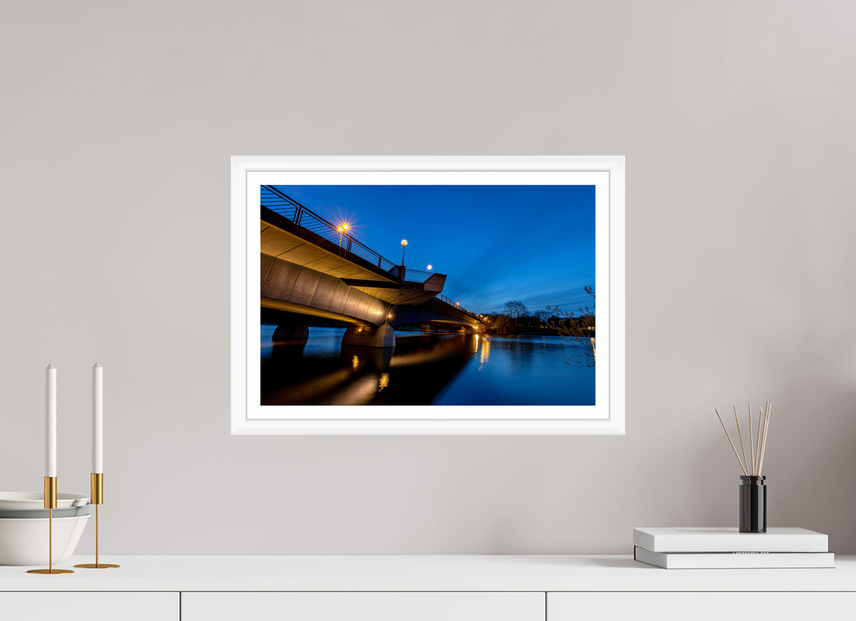 45 x 30 cm, Bern weiß und Rand Torminbrücke