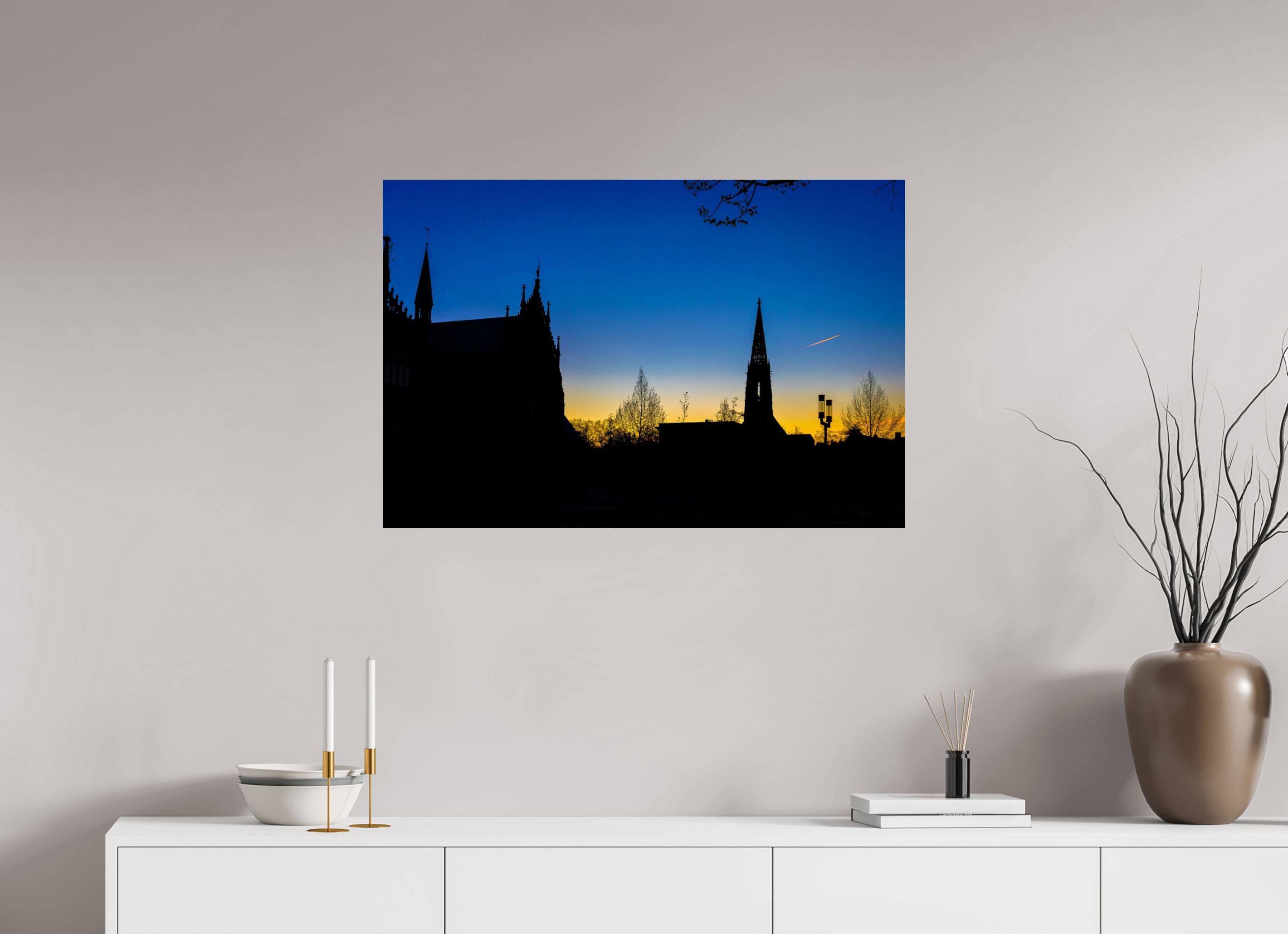 90 x 60 cm, Photo Print On Fuji Crystal DP II Lamberti - Dom bei Sonnenaufgang