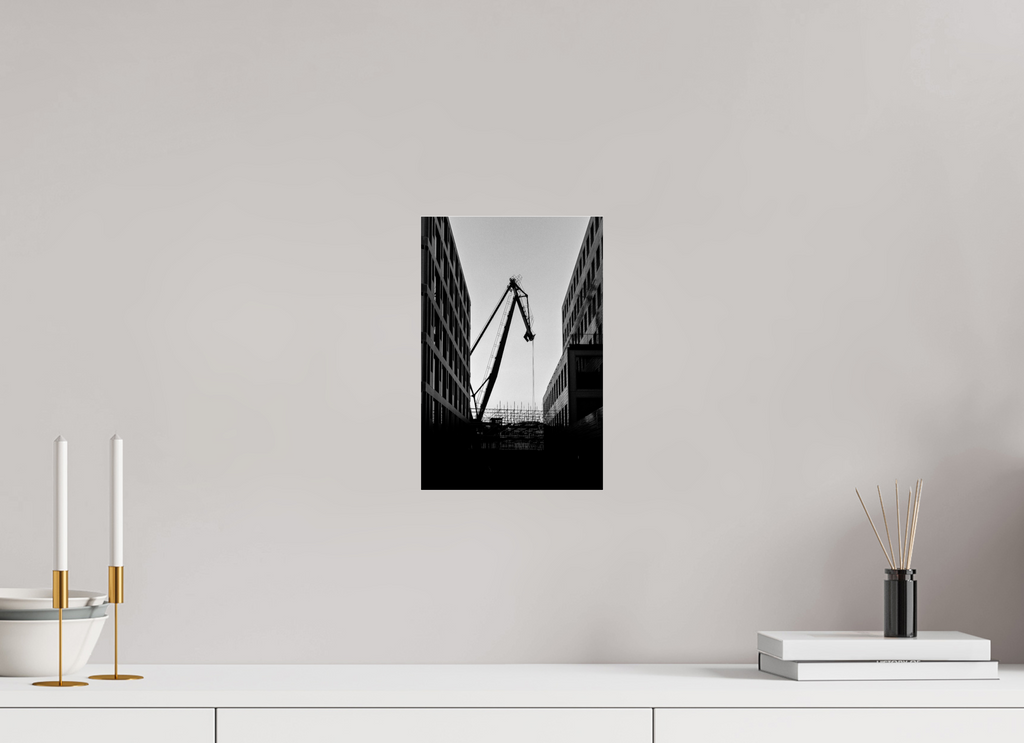 20 x 30 cm, Photo Print Under Acrylic Glass Der Hafenkran im Hochformat