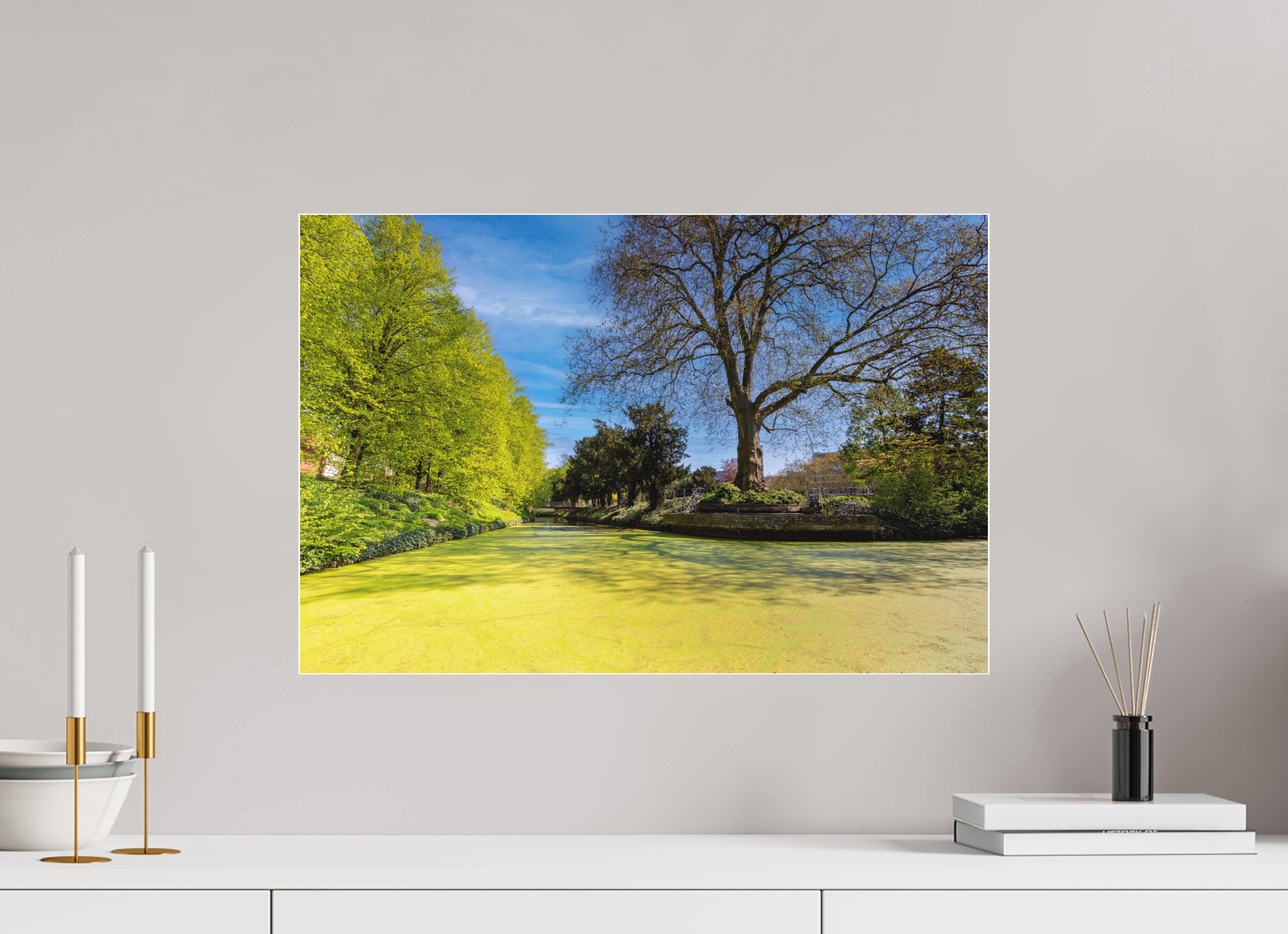 60 x 40 cm, Acrylglas Fine Art Pigmentdruck Wassergraben