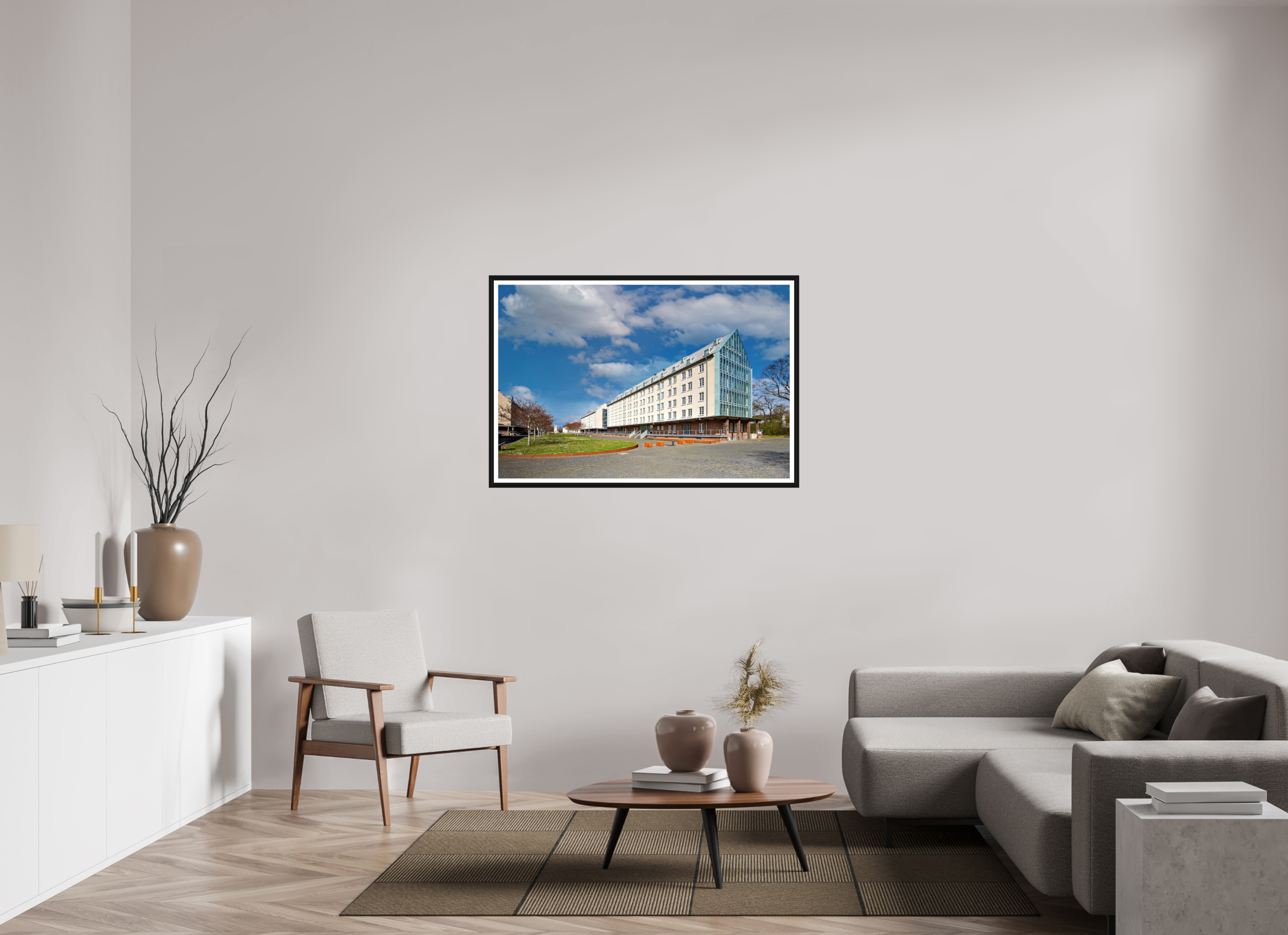 120 x 80 cm, Bern und Rand Die Speicherstadt