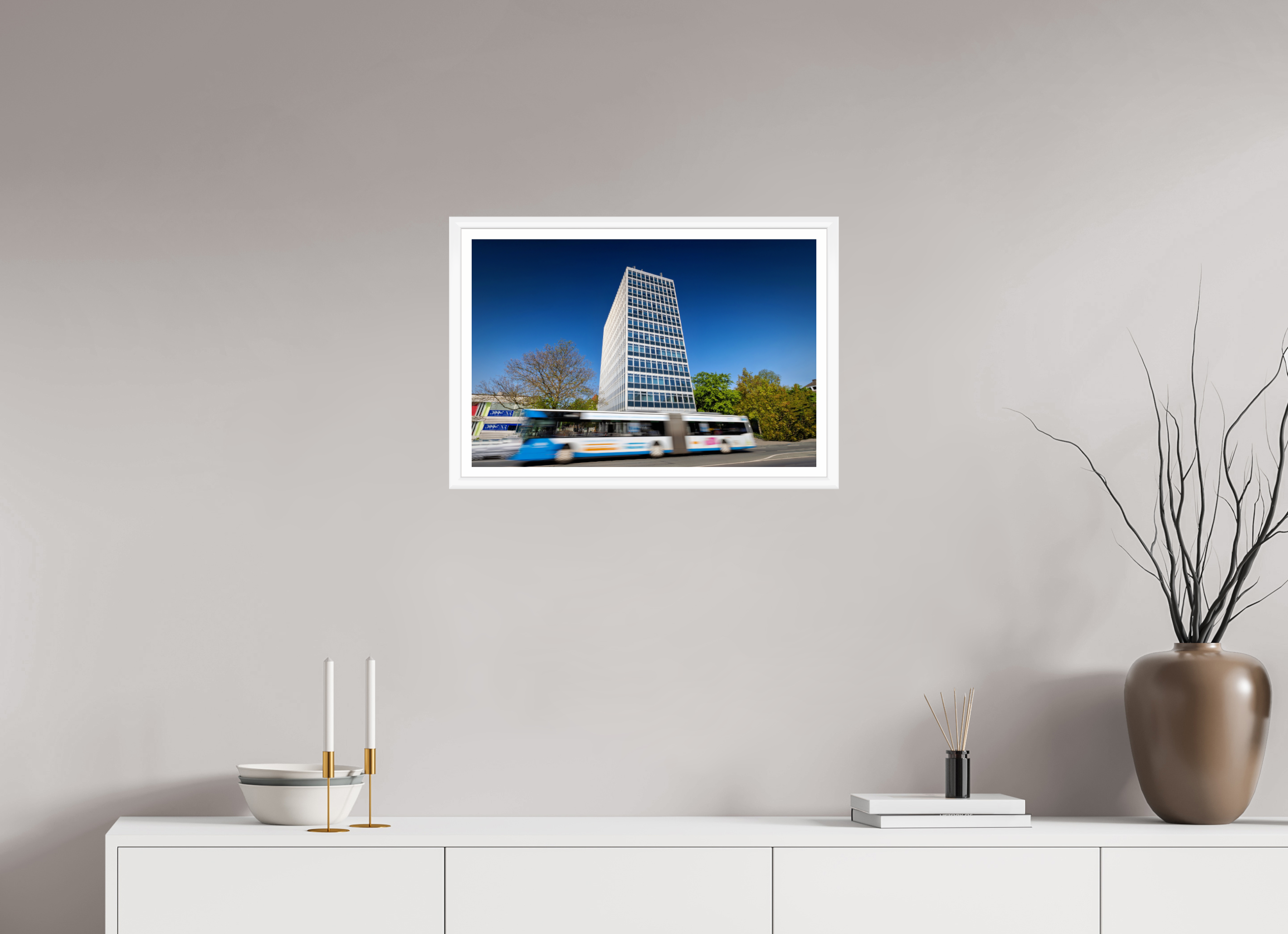 60 x 40 cm, Bern weiß und Rand Servatii mit Bus
