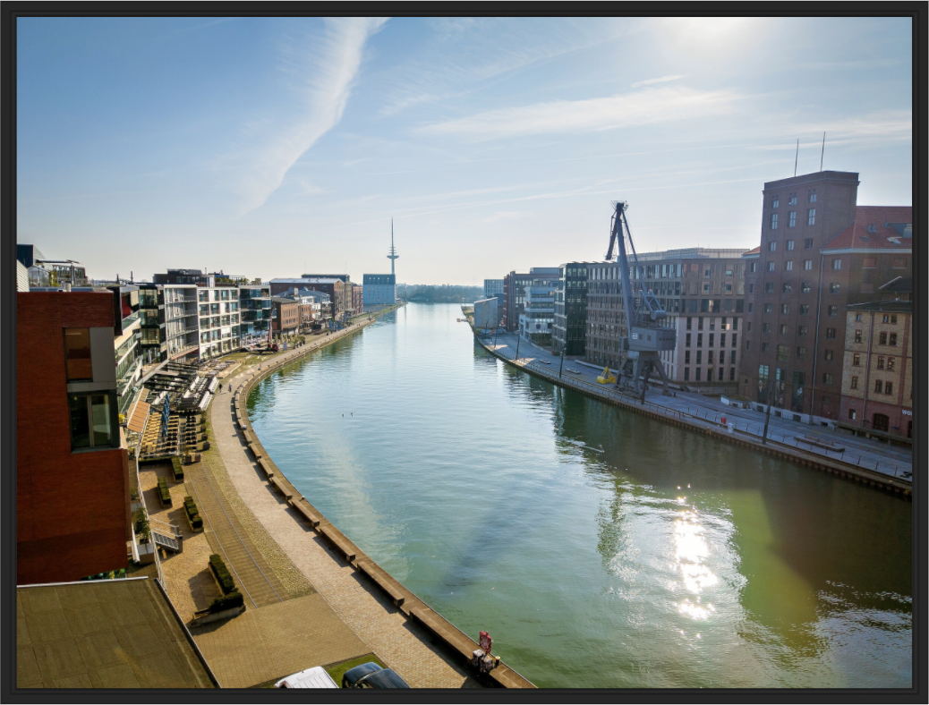 Main image Münster Hafen – Ruhe zwischen Stahl und Wasser