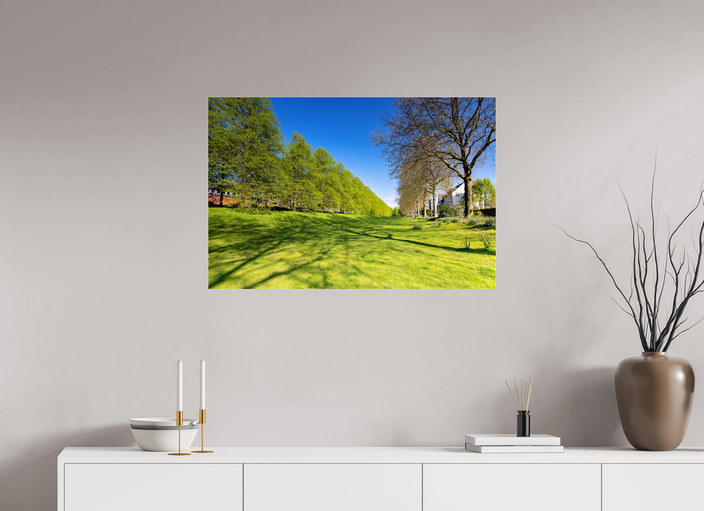 90 x 60 cm, Photo Print Under Acrylic Glass Graben neben der Promenade