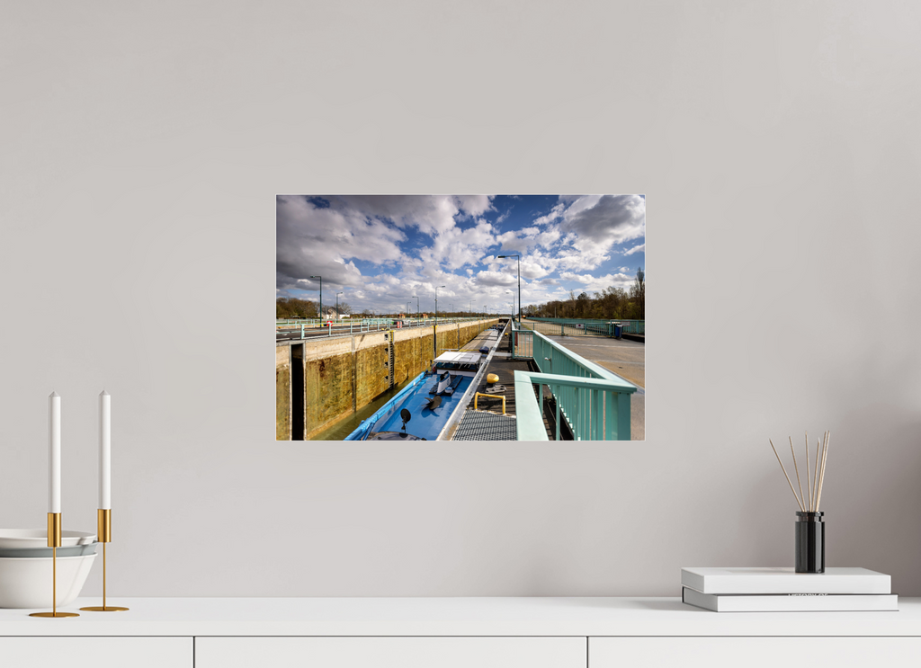 45 x 30 cm, Photo Print Under Acrylic Glass Die Schleuse