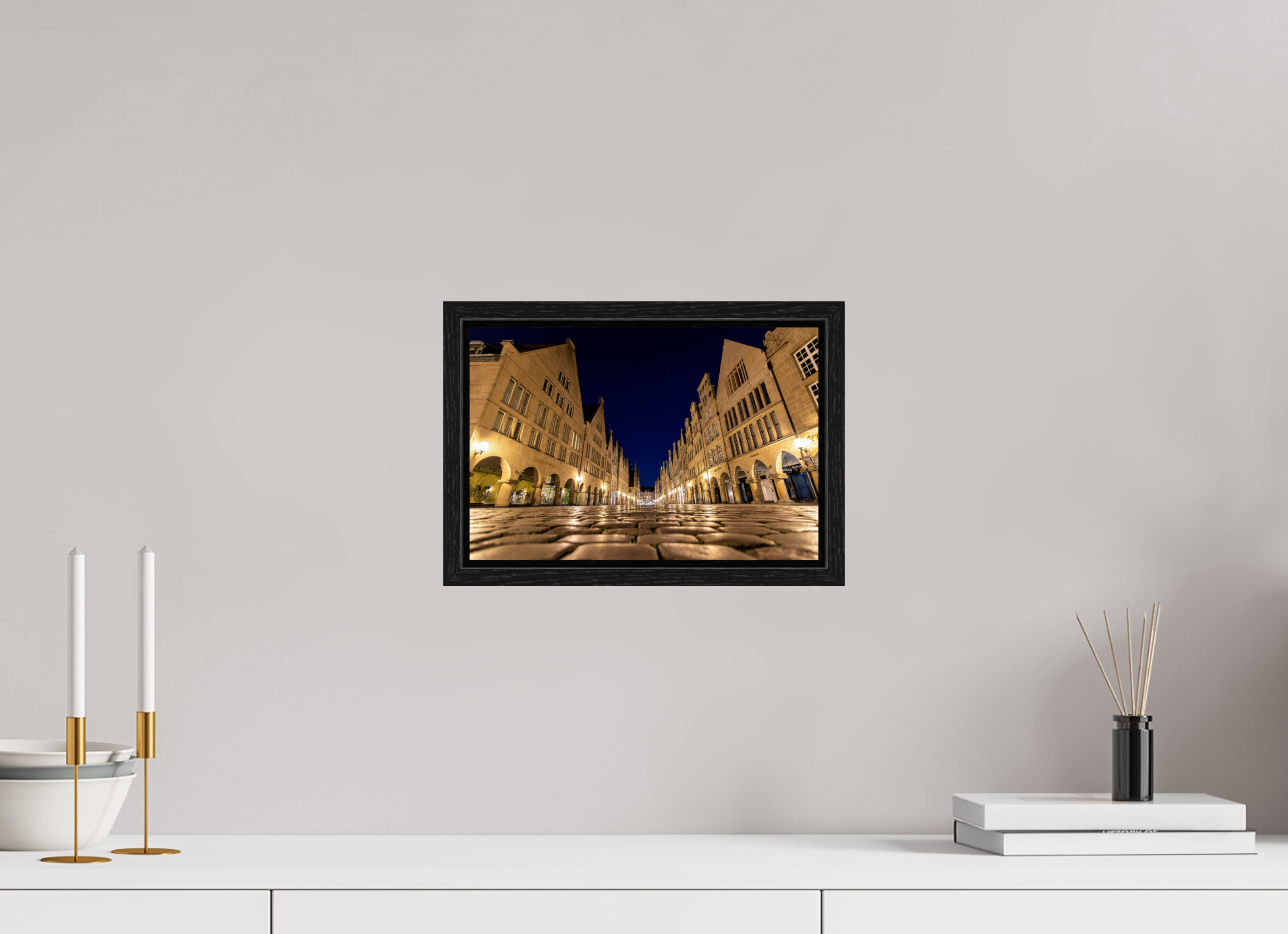 30 x 20 cm, Floater Frame Prinzipalmarkt - Perspektive