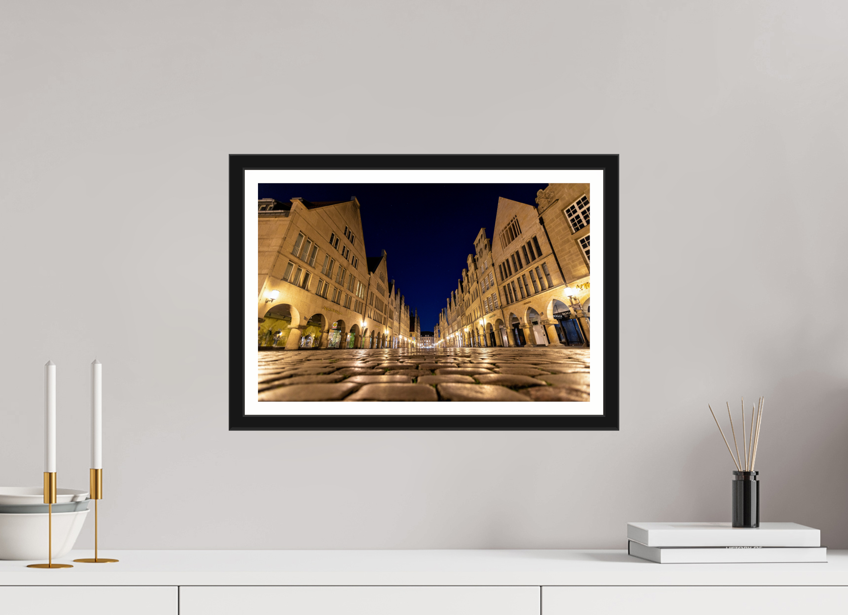 45 x 30 cm, Bern und Rand Prinzipalmarkt - Perspektive