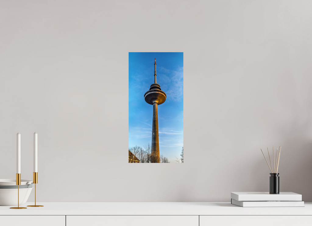 20 x 40,5 cm, Photo Print On Fuji Crystal DP II Der Fernsehturm - ganz