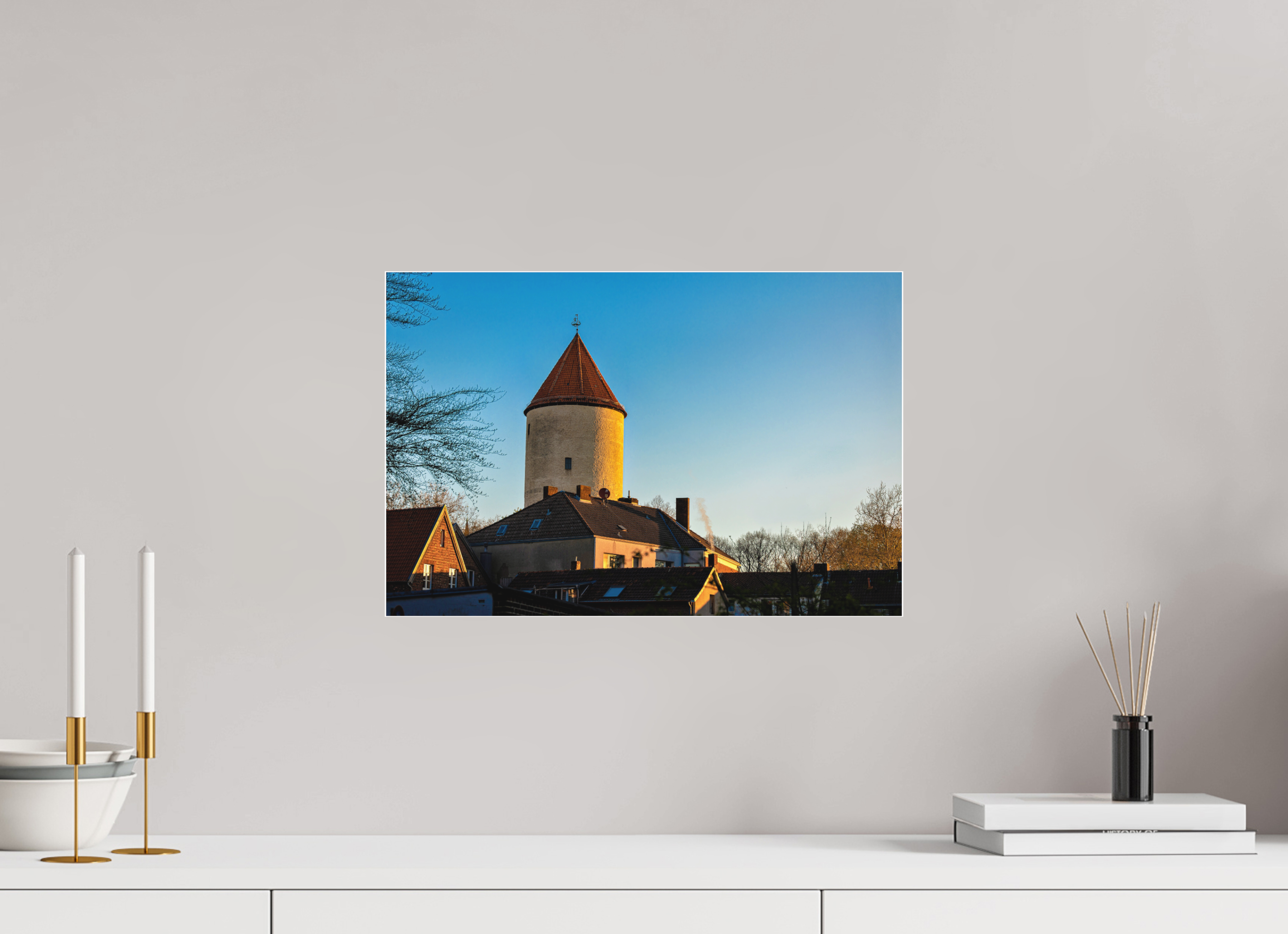 45 x 30 cm, Acrylglas Fine Art Pigmentdruck Buddenturm