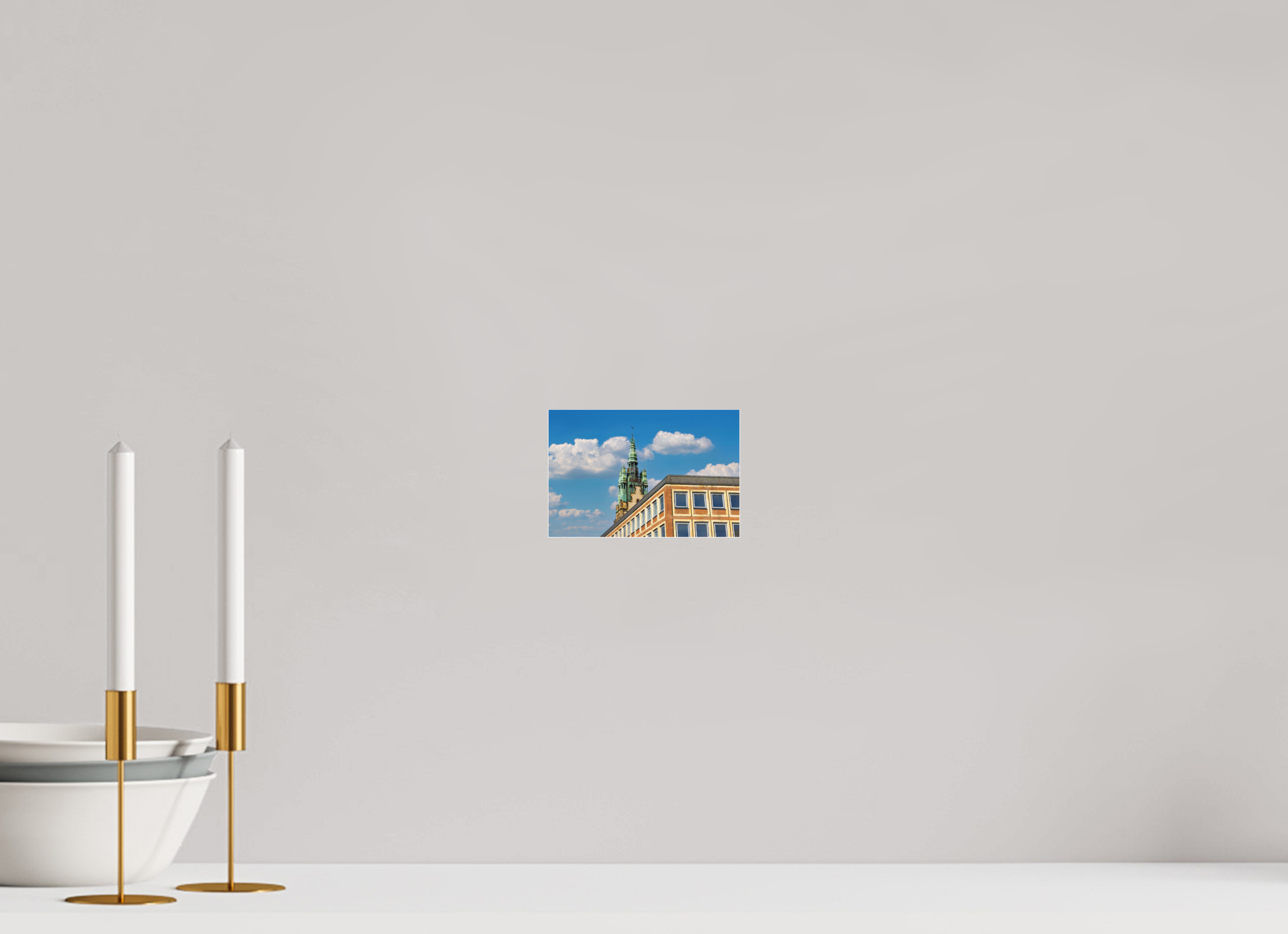 15 x 10 cm, Acrylglas Fine Art Pigmentdruck Stadthaustrum - Stadthaus