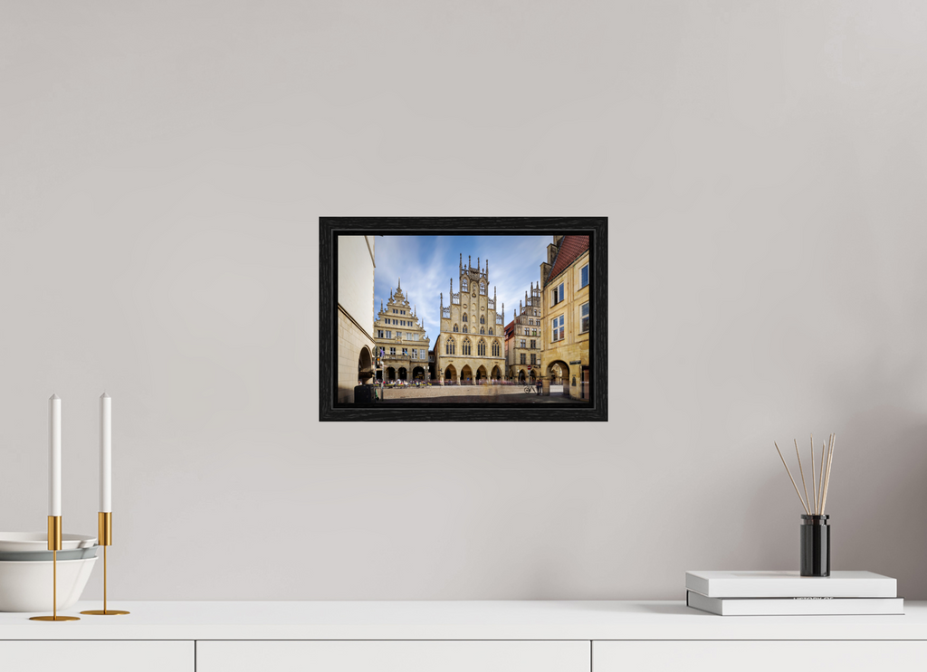 30 x 20 cm, Floater Frame Das Rathaus