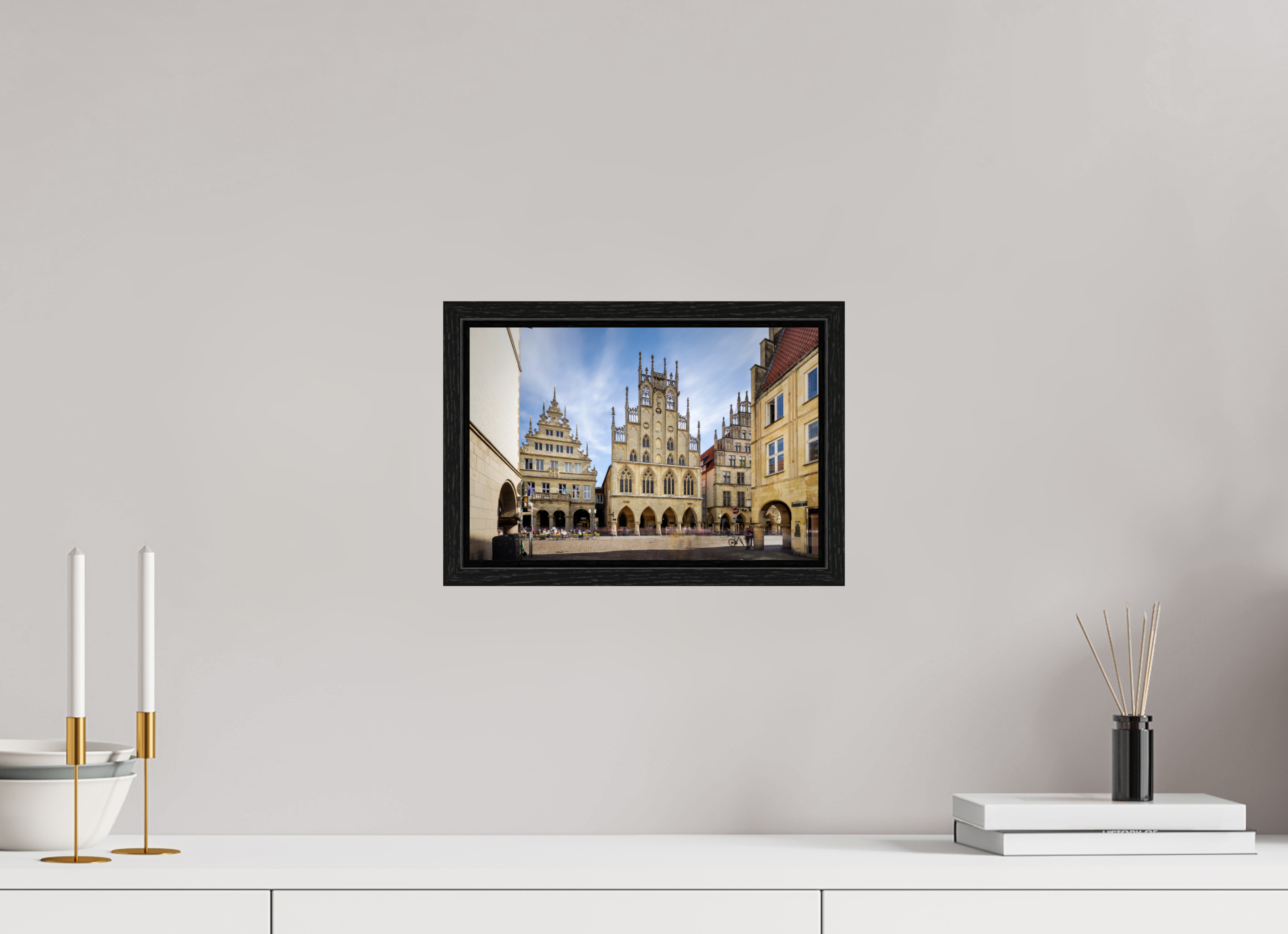 30 x 20 cm, Floater Frame Das Rathaus