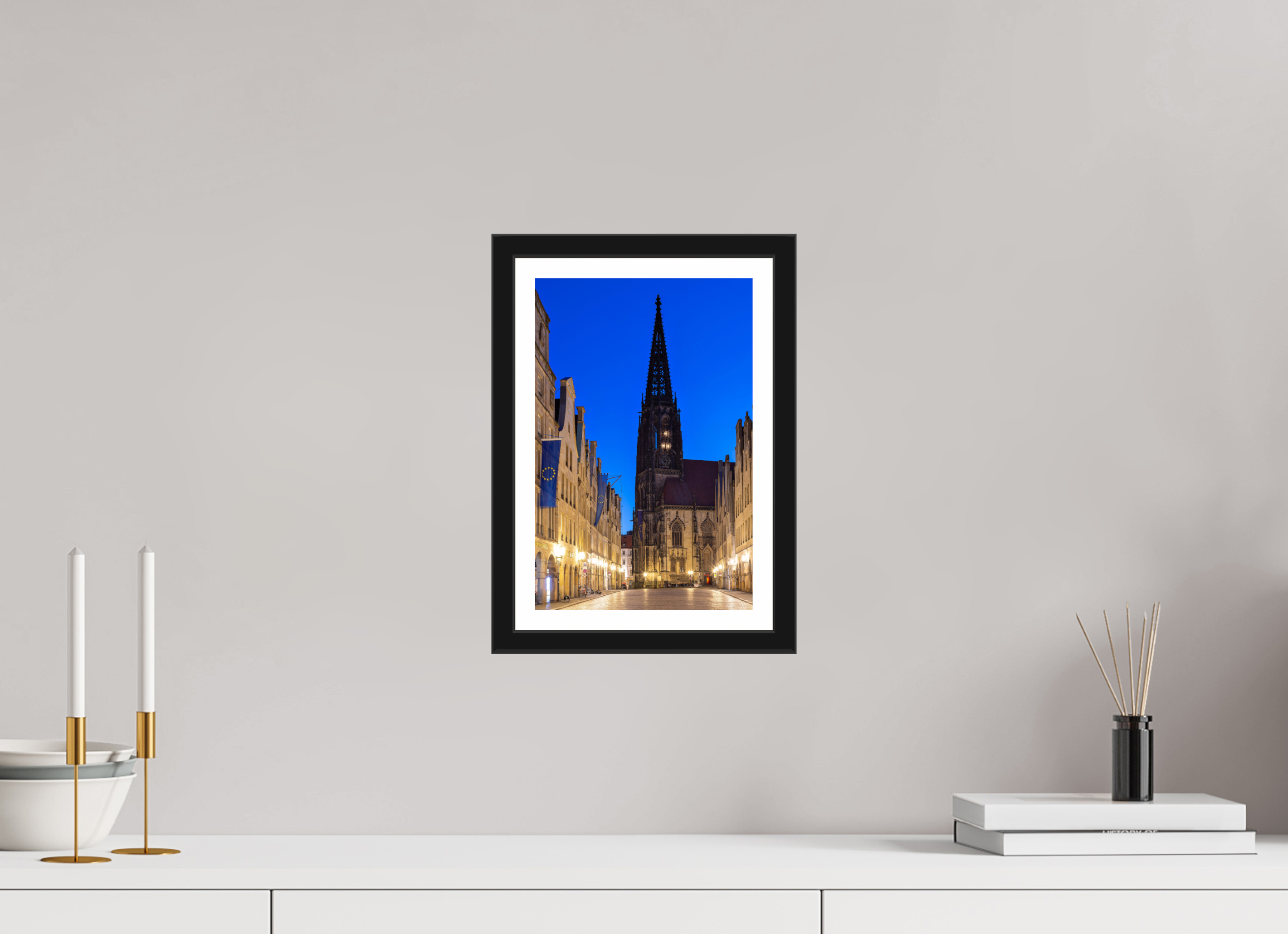 20 x 30 cm, Bern und Rand Lamberti bei Nacht + Prinzipal