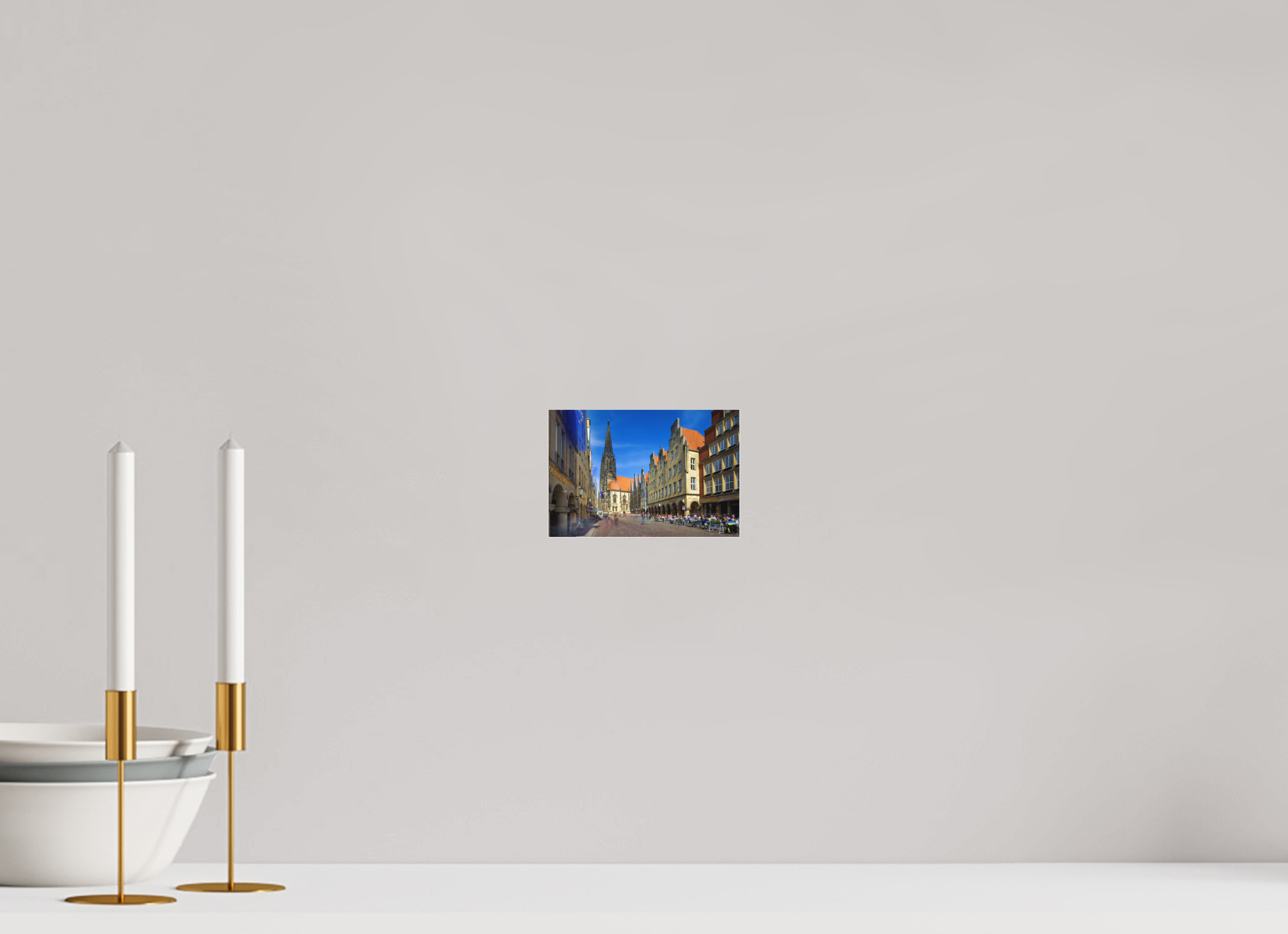 15 x 10 cm, Acrylglas Fine Art Pigmentdruck Lambertikirche - Prinzipalmarkt