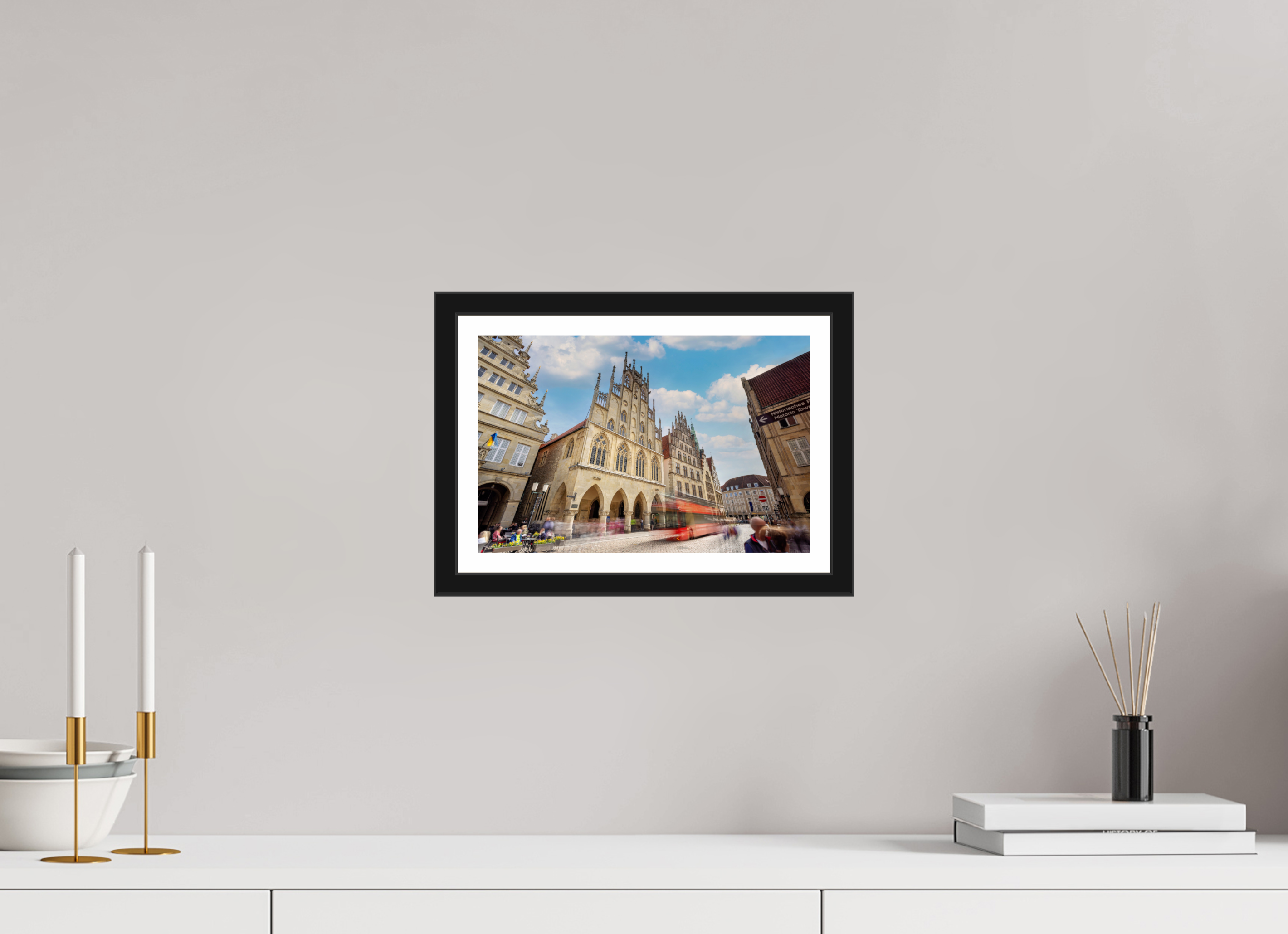 30 x 20 cm, Bern und Rand Rathaus und Bus