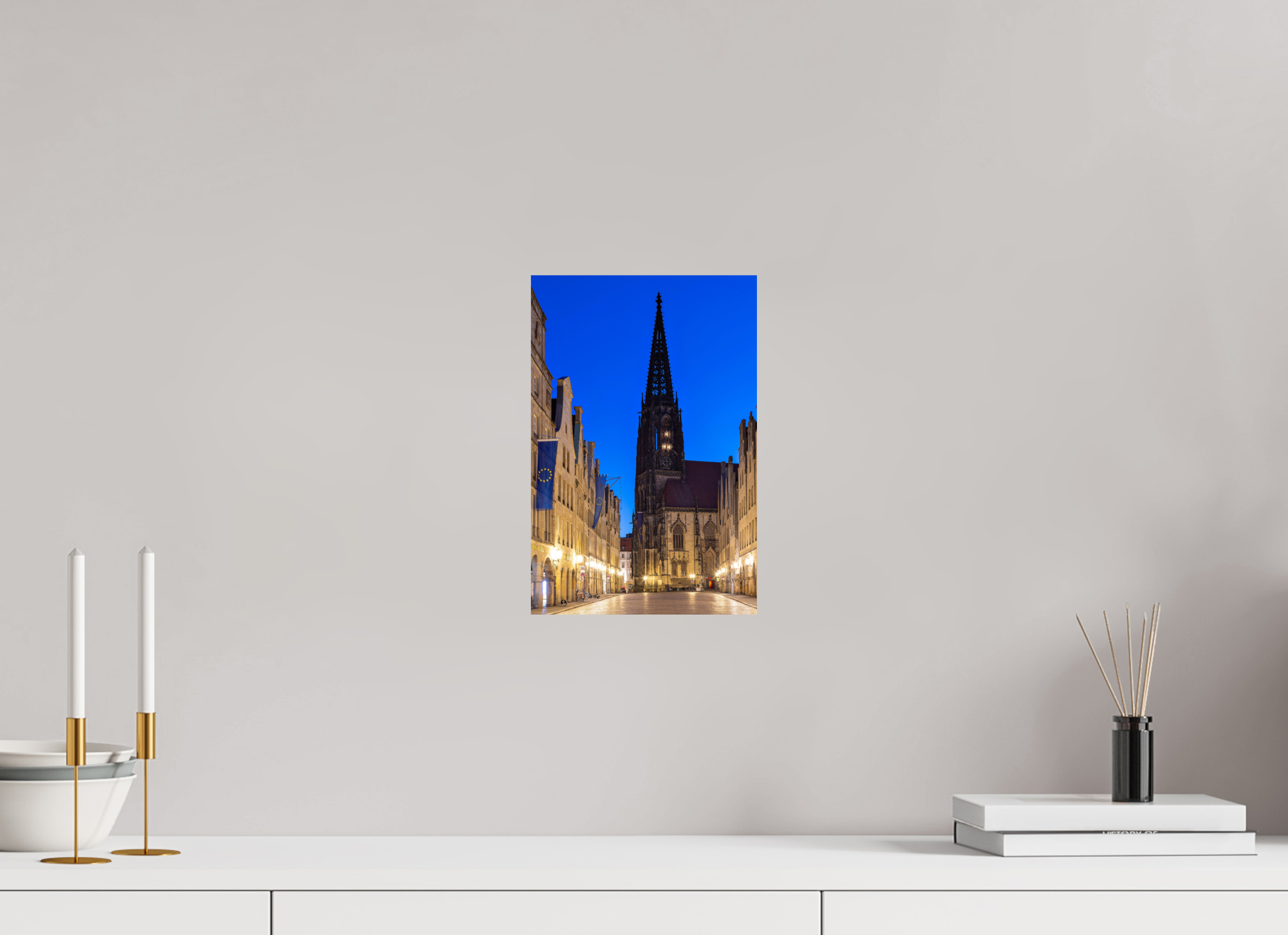 20 x 30 cm, Baryta - Fine Art Lamberti bei Nacht + Prinzipal