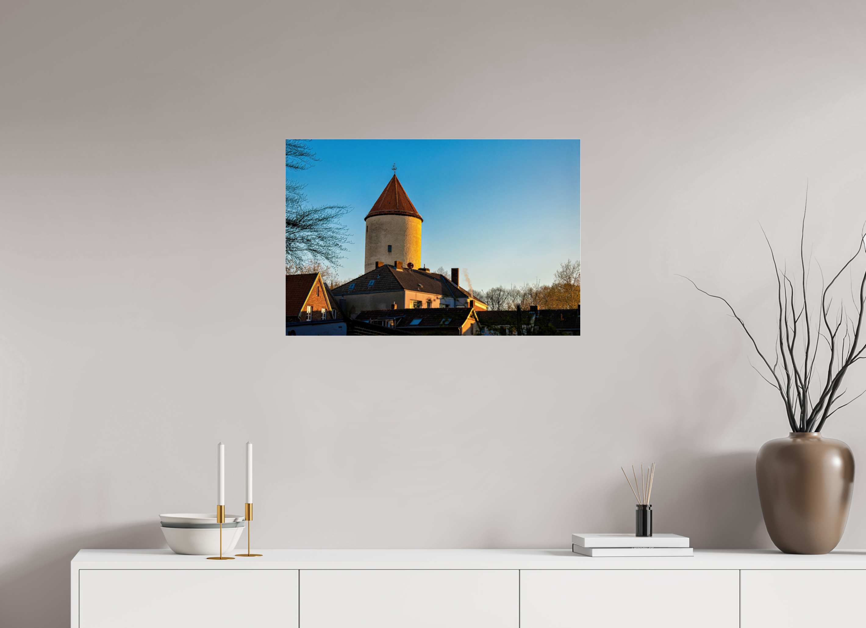75 x 50 cm, Photo Print Under Acrylic Glass Buddenturm