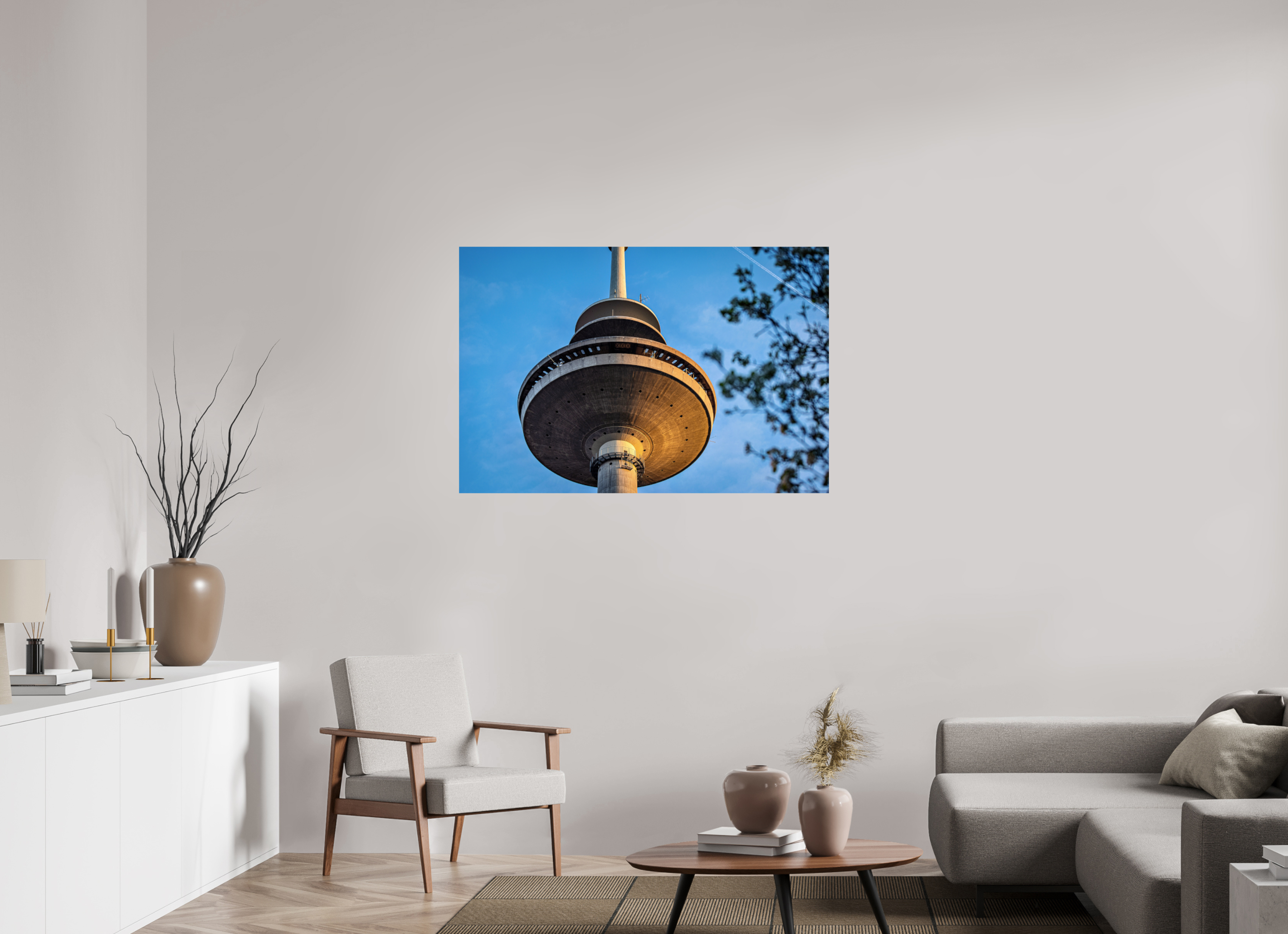 120 x 80 cm, Photo Print On Fuji Crystal DP II Der Fernsehturm - Das UFO