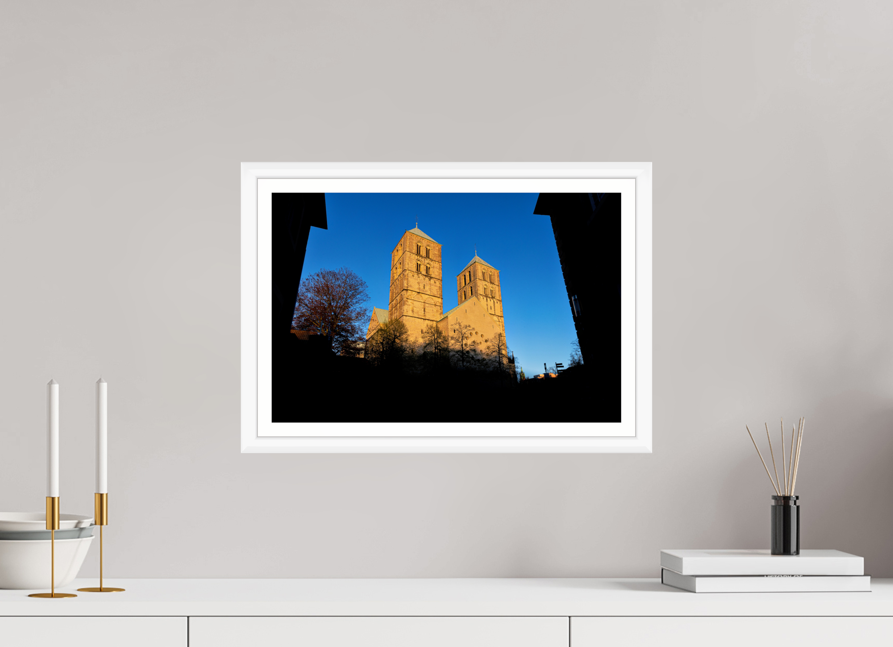 45 x 30 cm, Bern weiß und Rand Der Dom - Westseite