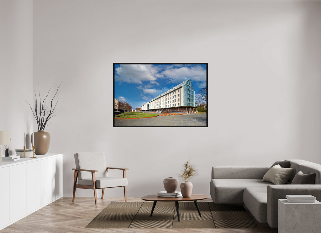 150 x 100 cm, Floater Frame Die Speicherstadt