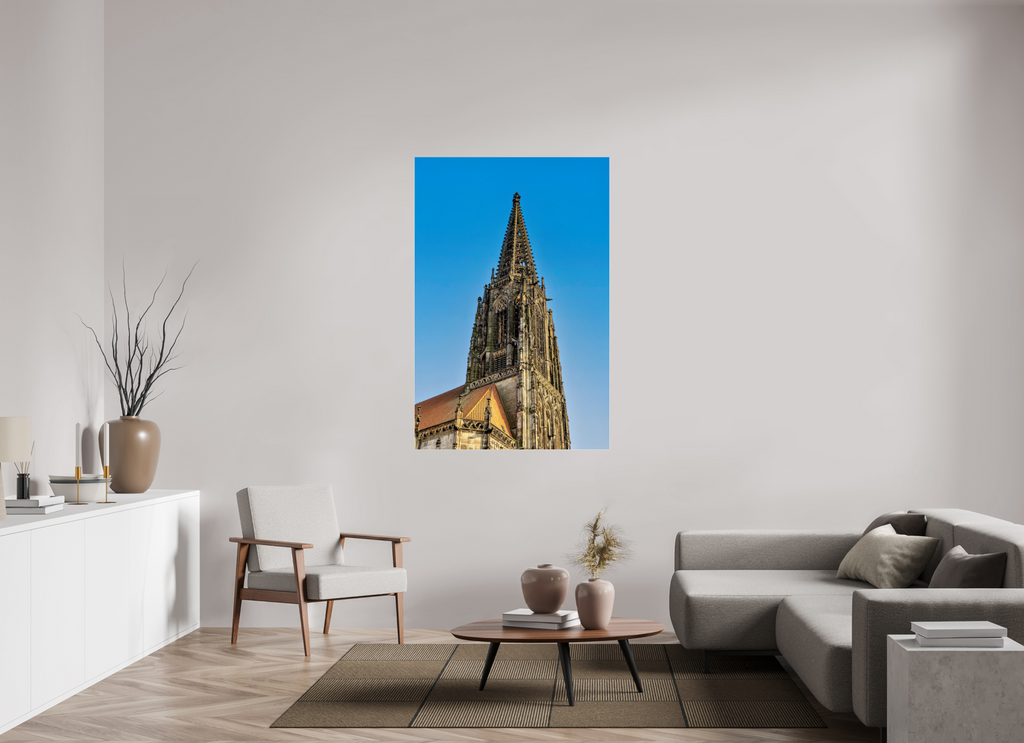 100 x 150 cm, Photo Print Under Acrylic Glass Lamberti Turm