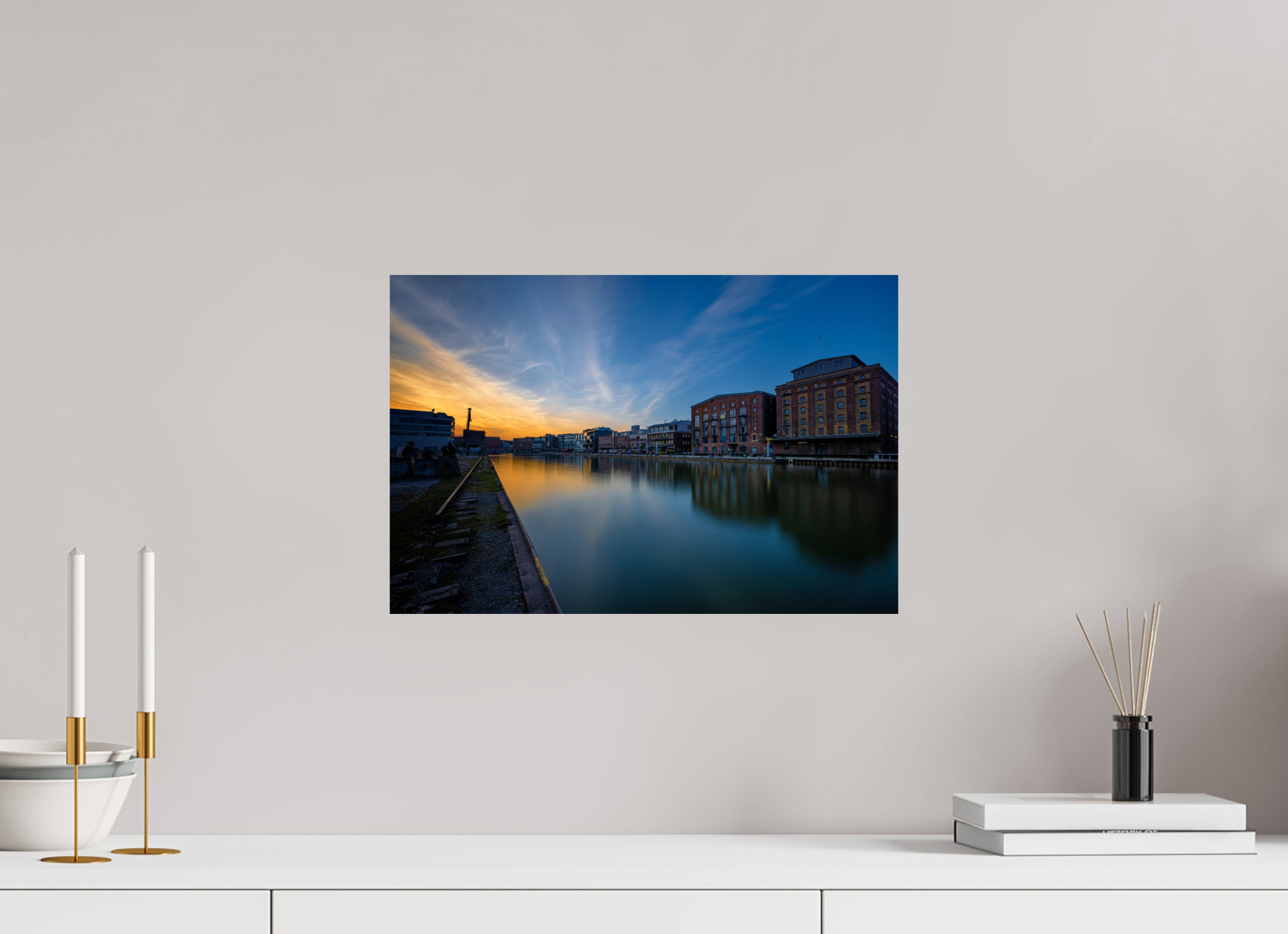 45 x 30 cm, Baryta - Fine Art Der Hafen im Überblick Teil 2