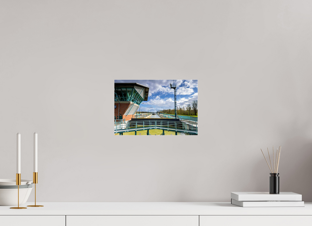 30 x 20 cm, Photo Print Under Acrylic Glass Die Schleuse - Das Becken