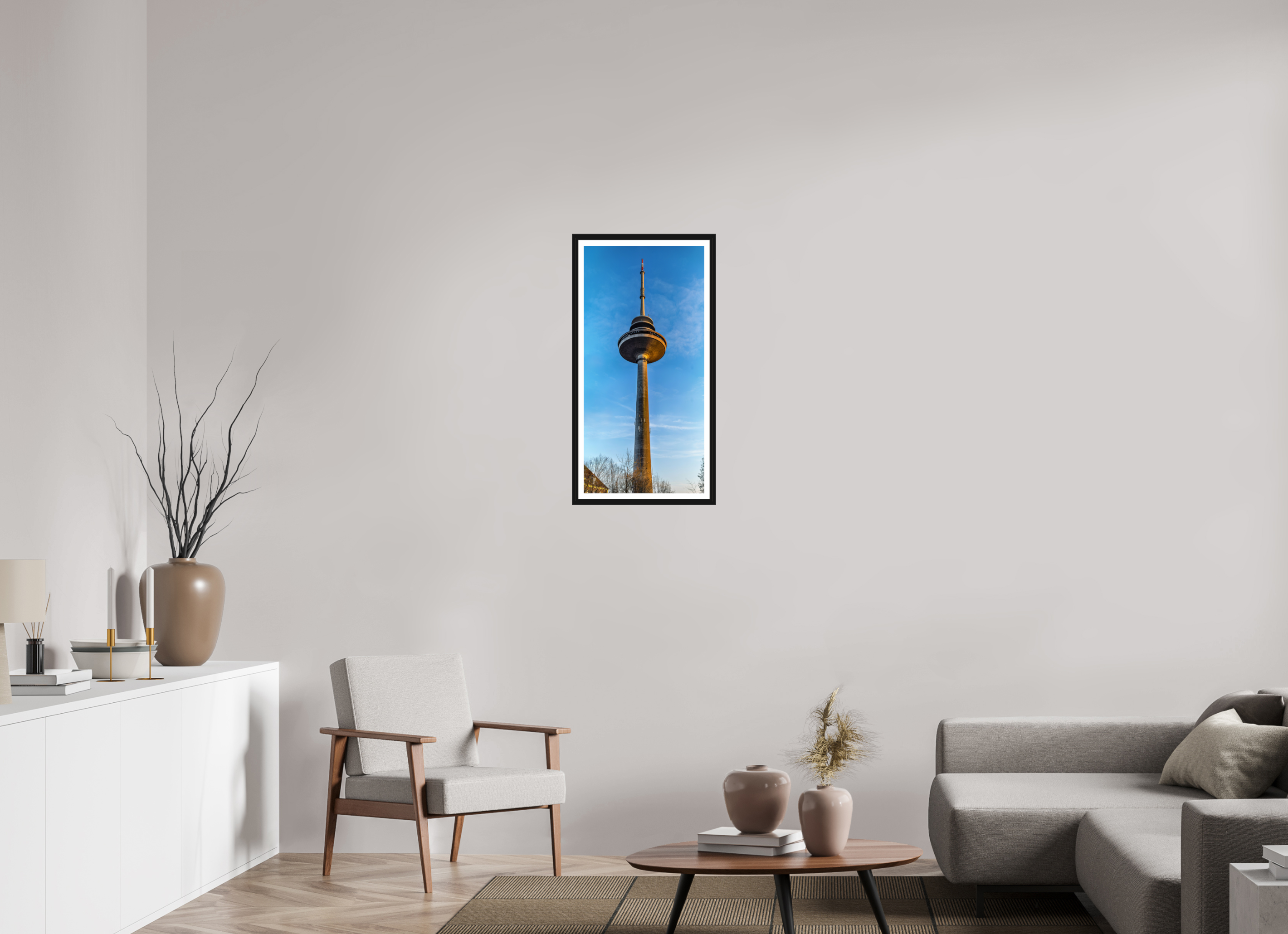 40 x 81,1 cm, Bern und Rand Der Fernsehturm - ganz