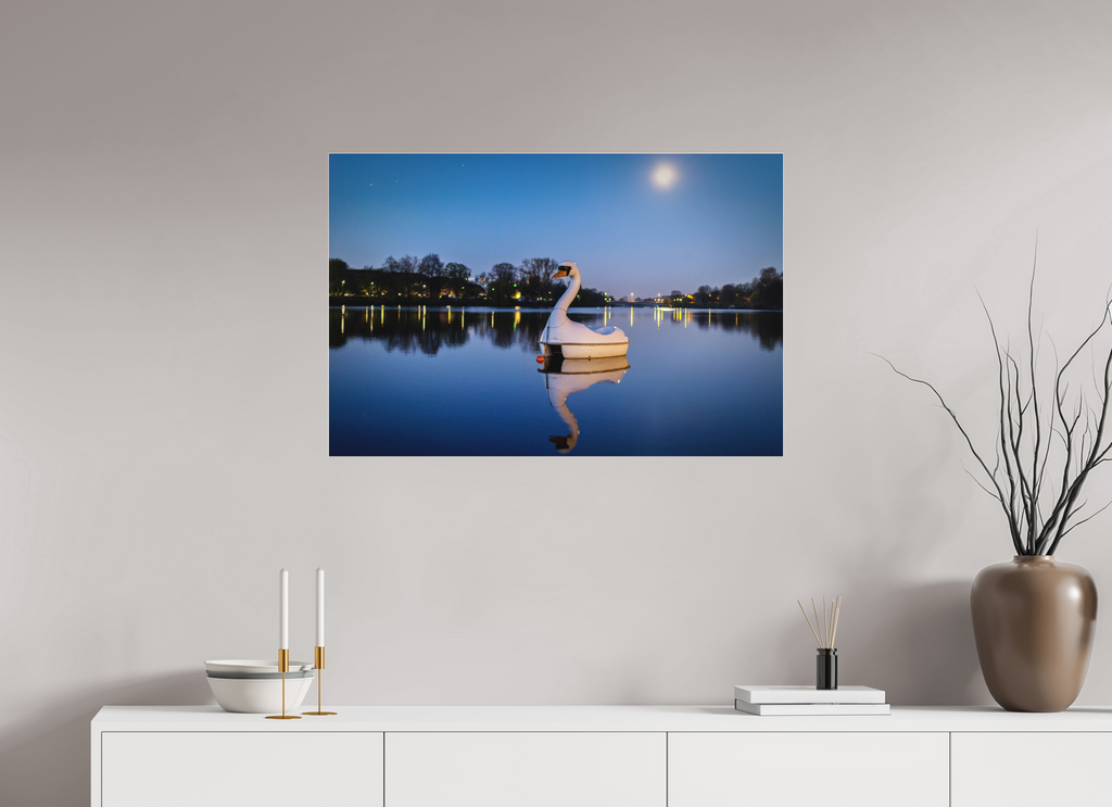 90 x 60 cm, Acrylglas Fine Art Pigmentdruck Der Schwan