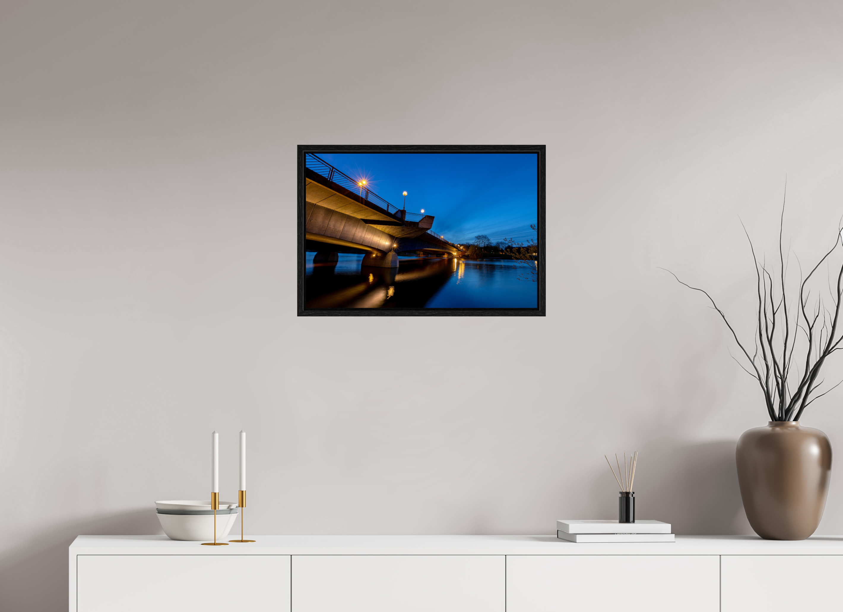 60 x 40 cm, Floater Frame Torminbrücke