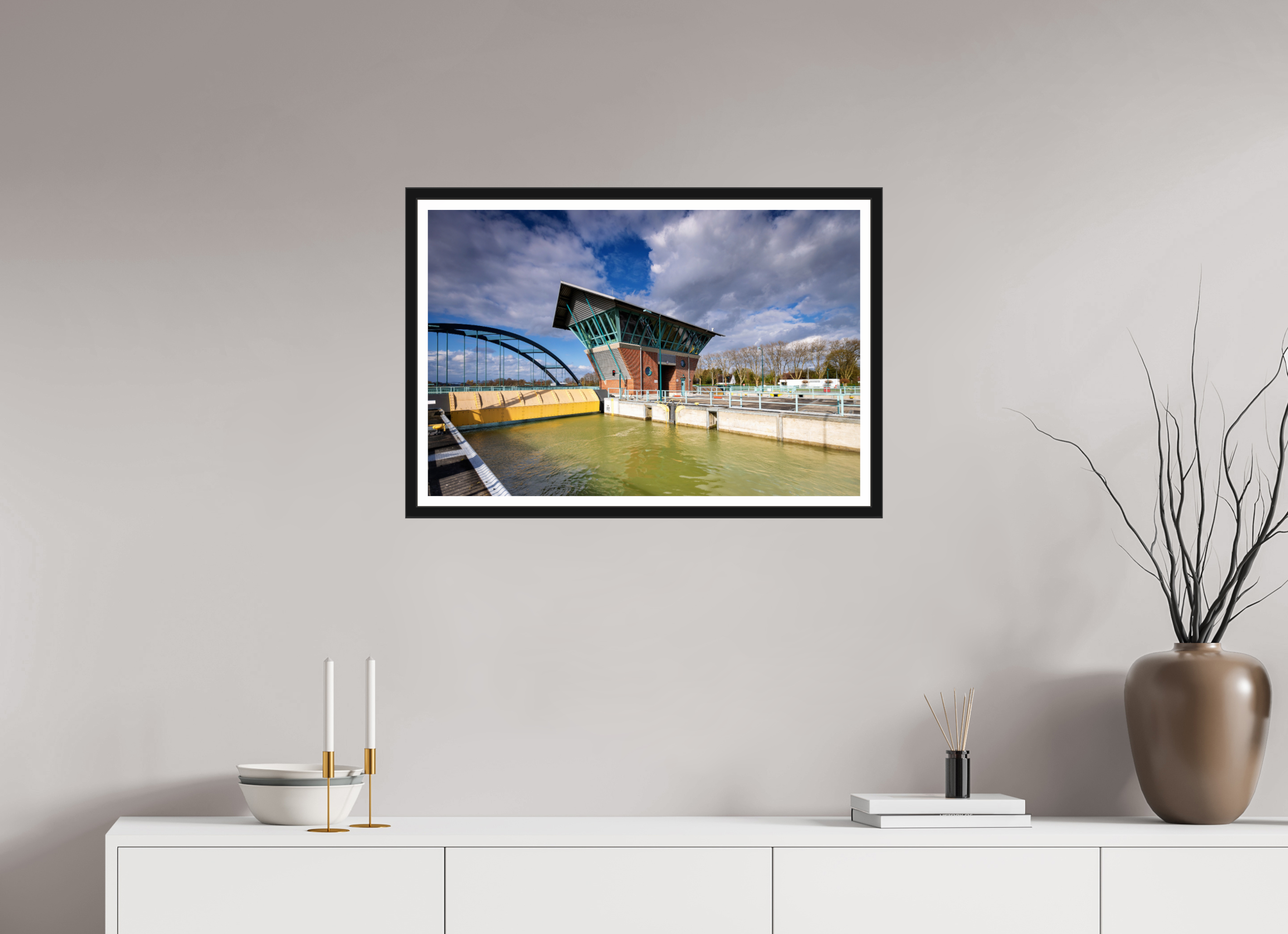 75 x 50 cm, Bern und Rand Die Schleuse - Der Tower