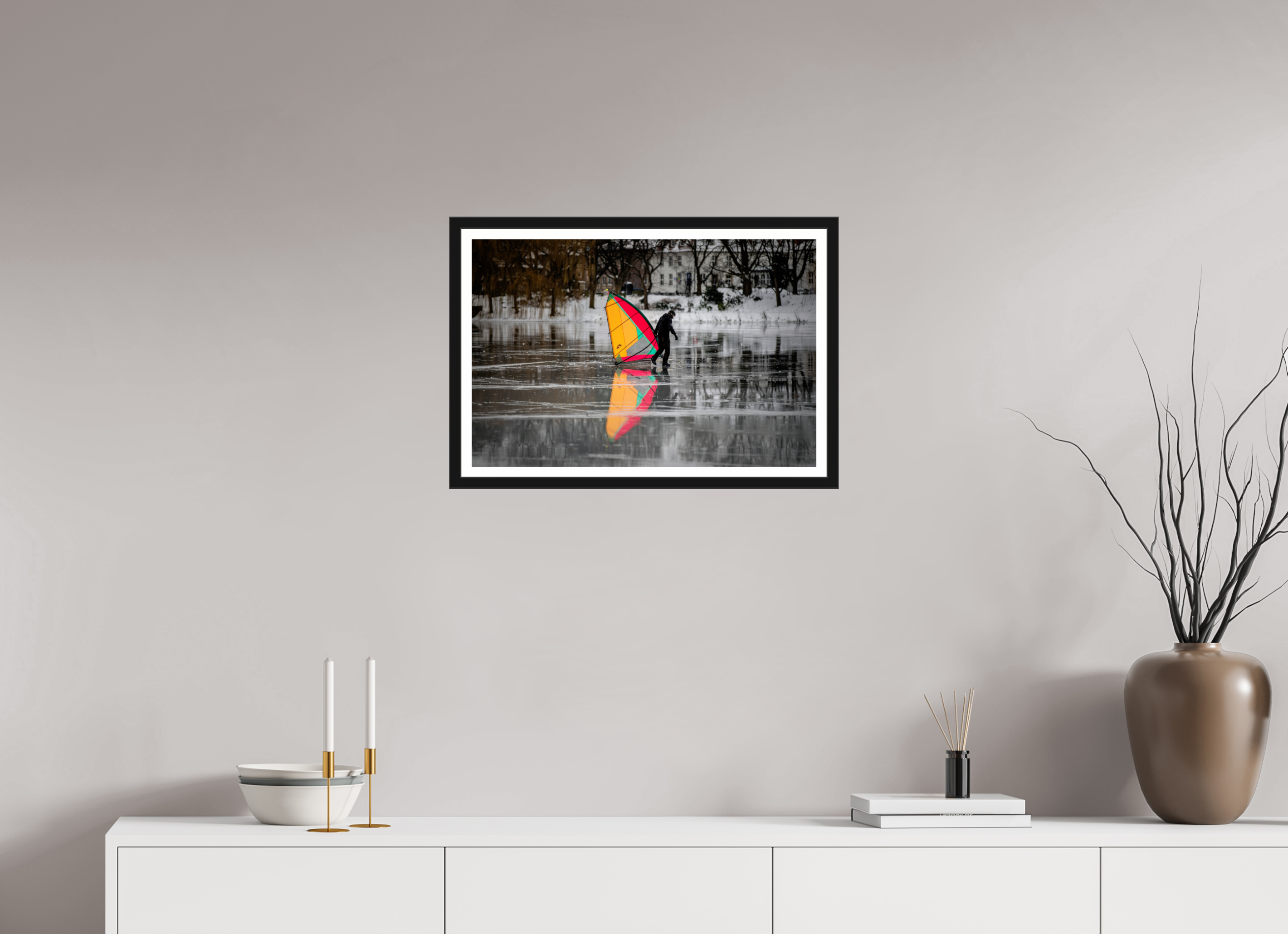 60 x 40 cm, Bern und Rand Der Eissegler