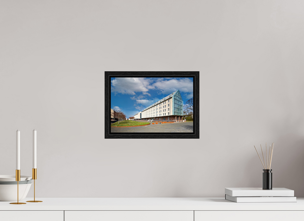 30 x 20 cm, Floater Frame Die Speicherstadt