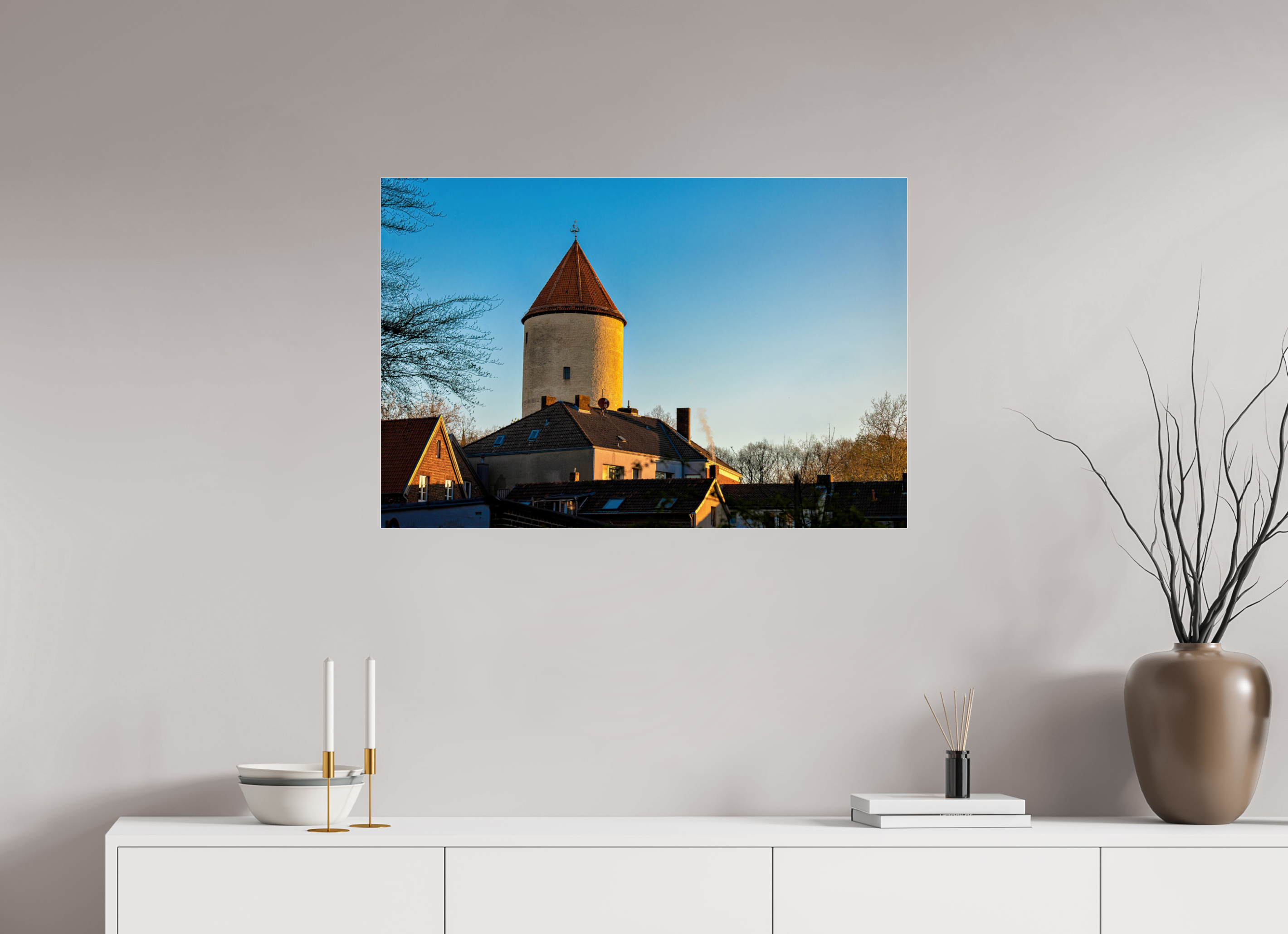 90 x 60 cm, Photo Print Under Acrylic Glass Buddenturm