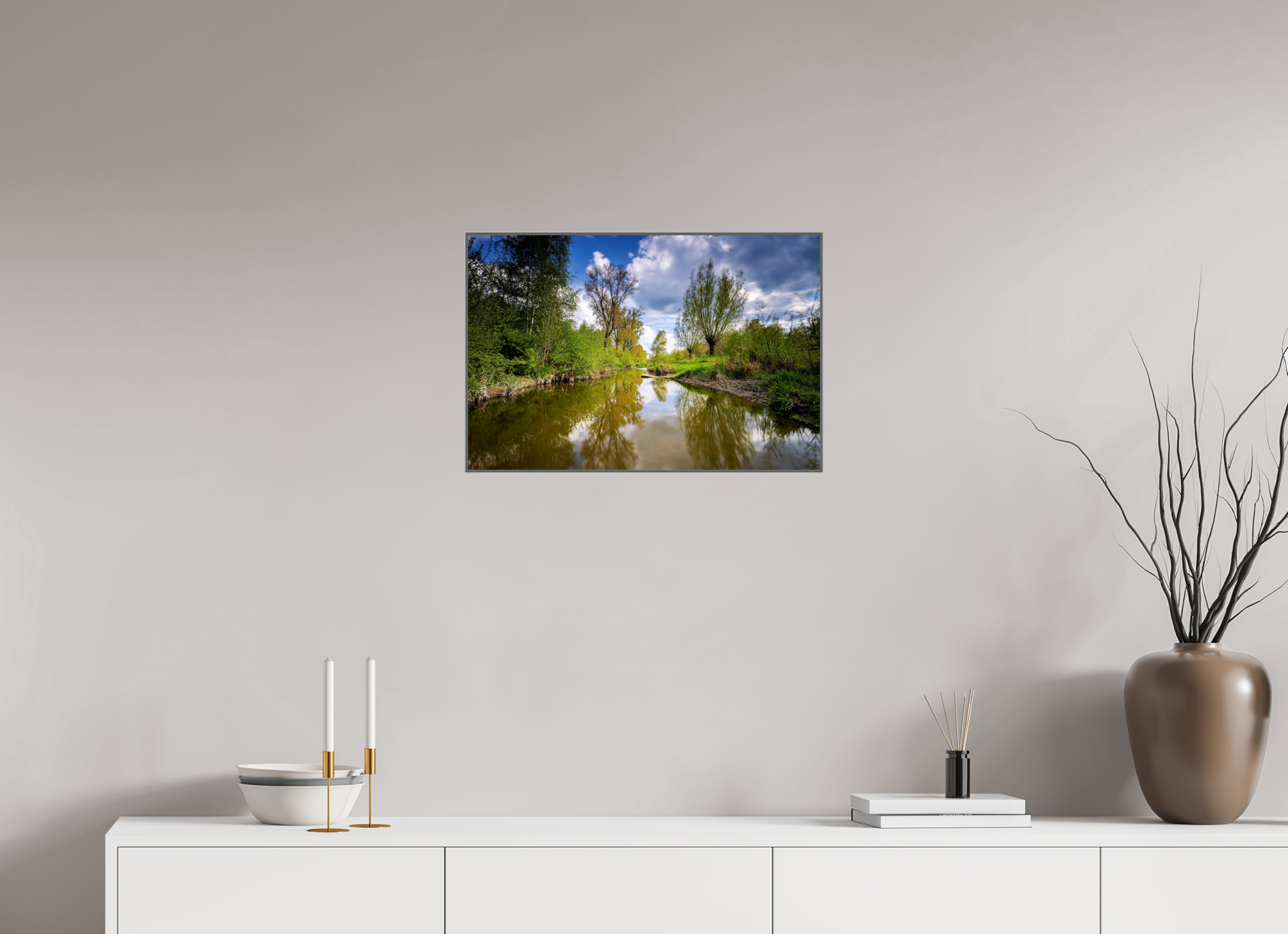 60 x 40 cm, Alurahmen 25mm Aa Renaturierung