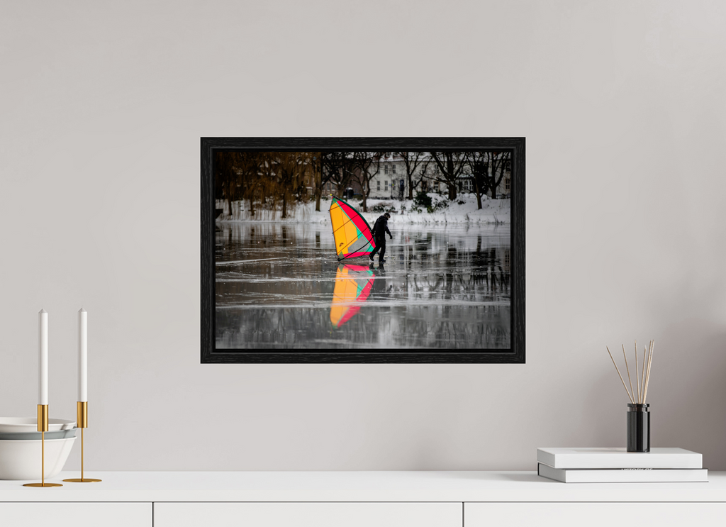 45 x 30 cm, Floater Frame Der Eissegler