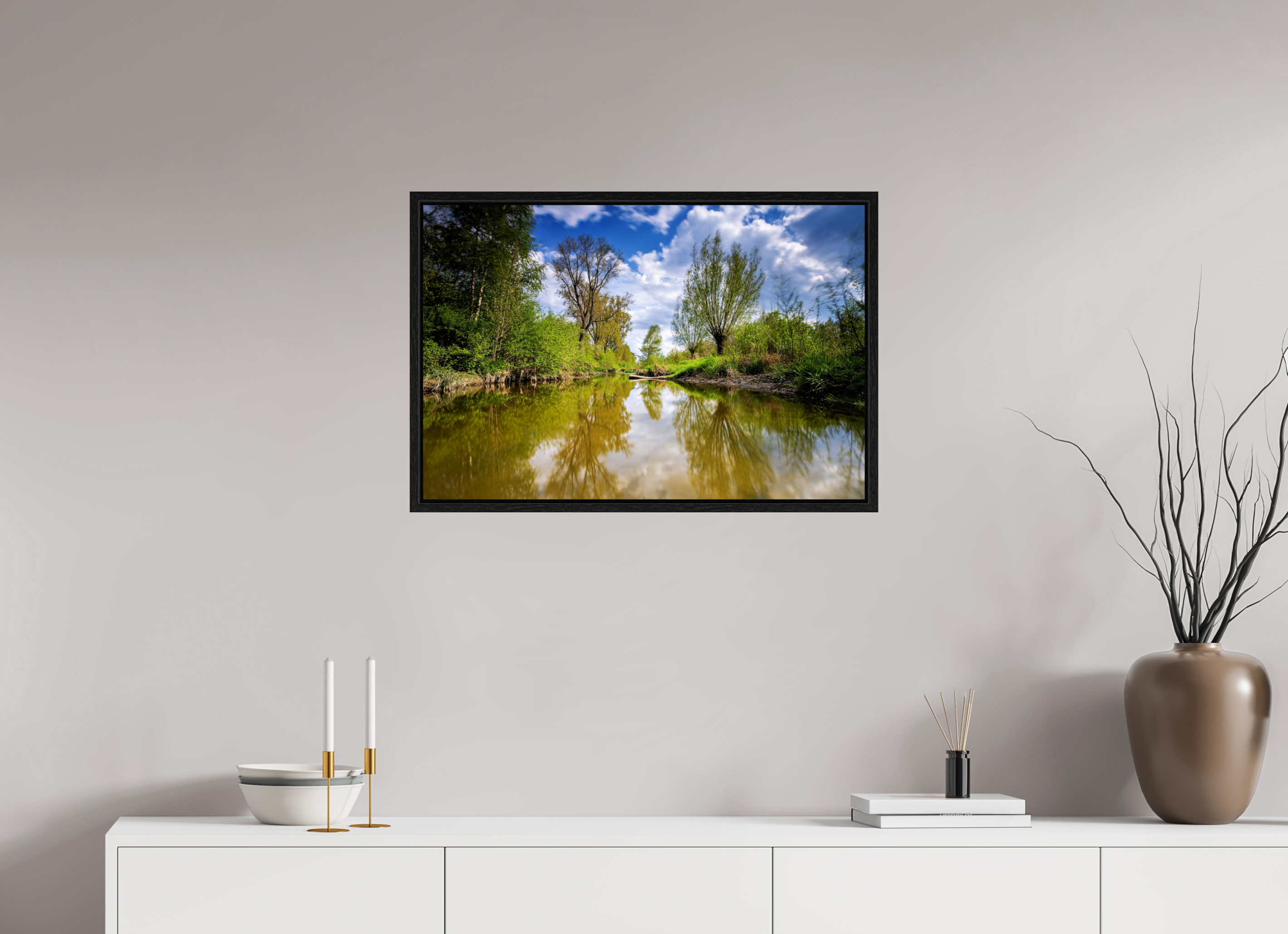 75 x 50 cm, Floater Frame Aa - Renaturierung / 2