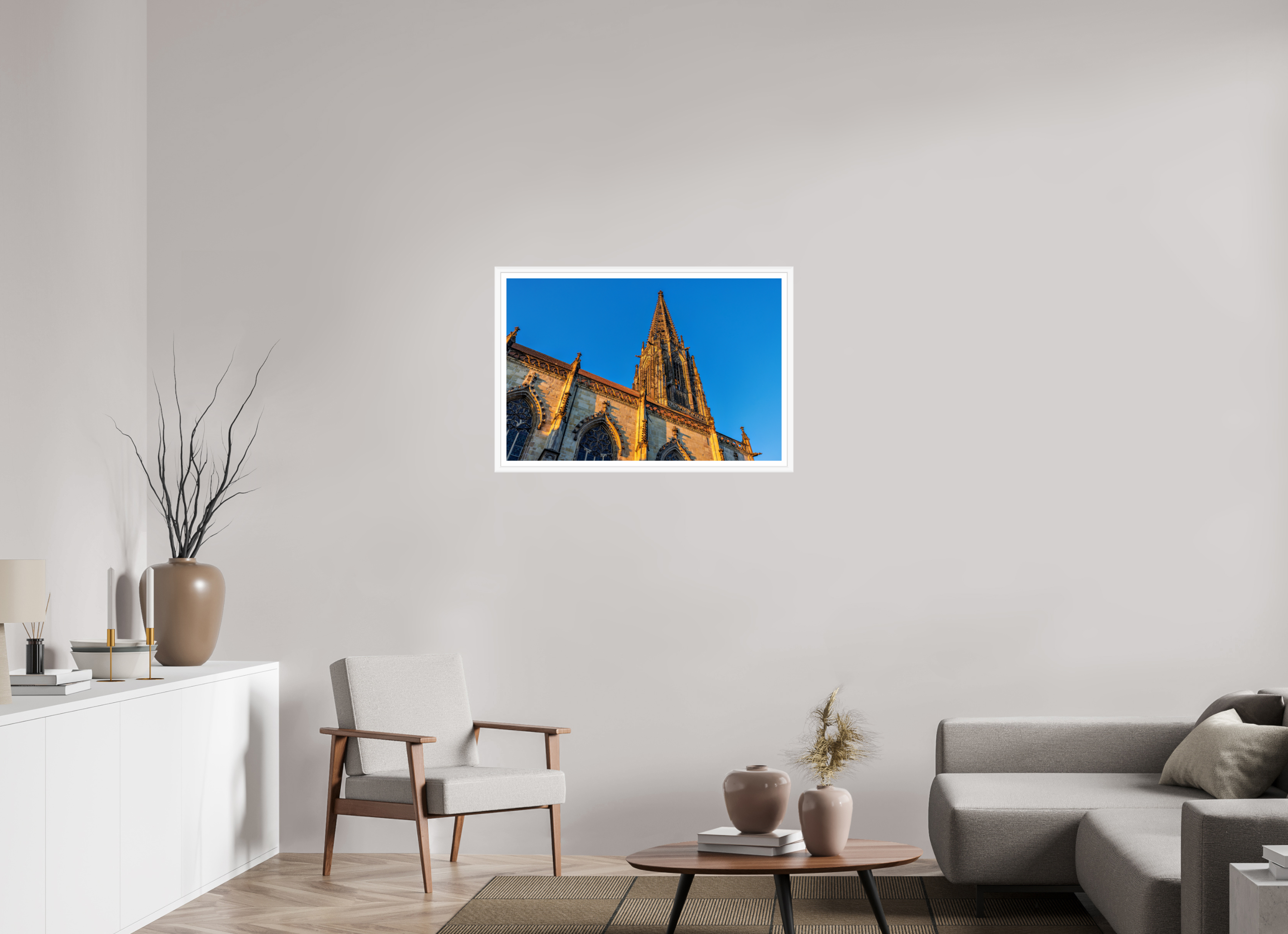 90 x 60 cm, Bern weiß und Rand Lamberti seitlich