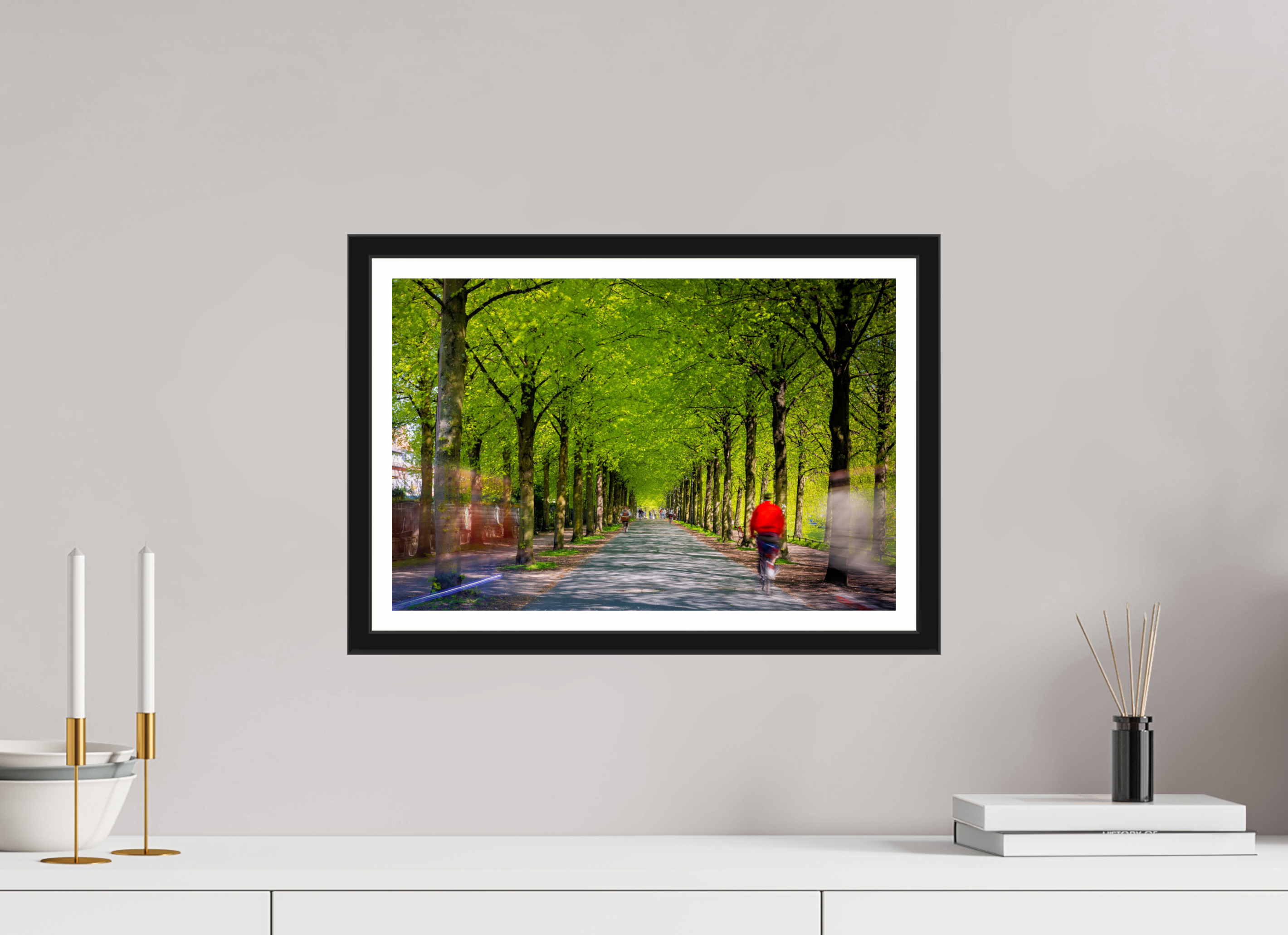 45 x 30 cm, Bern und Rand Belebte Promenade
