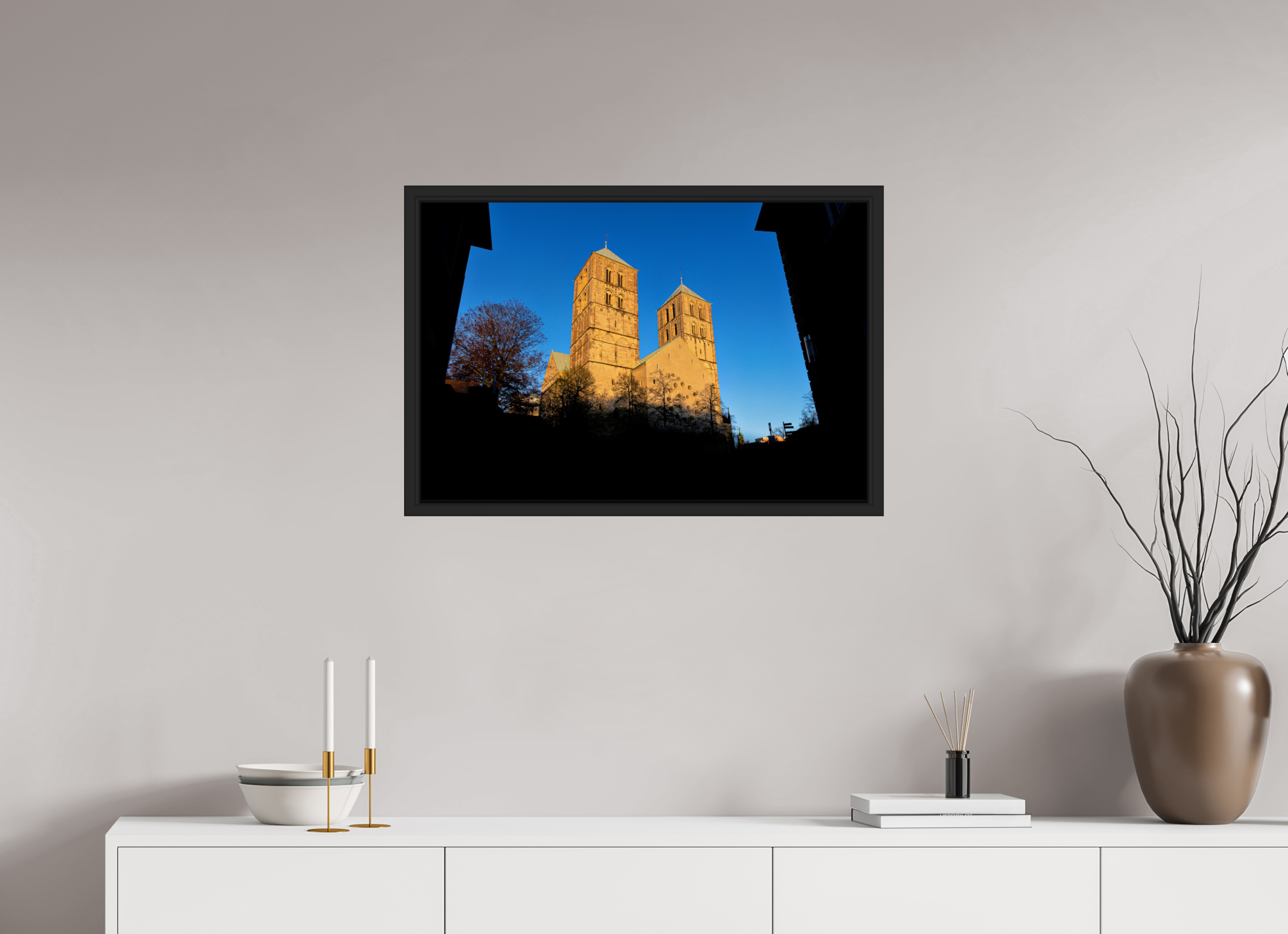 75 x 50 cm, Tokyo 20mm Schattenfuge 4mm Der Dom - Westseite