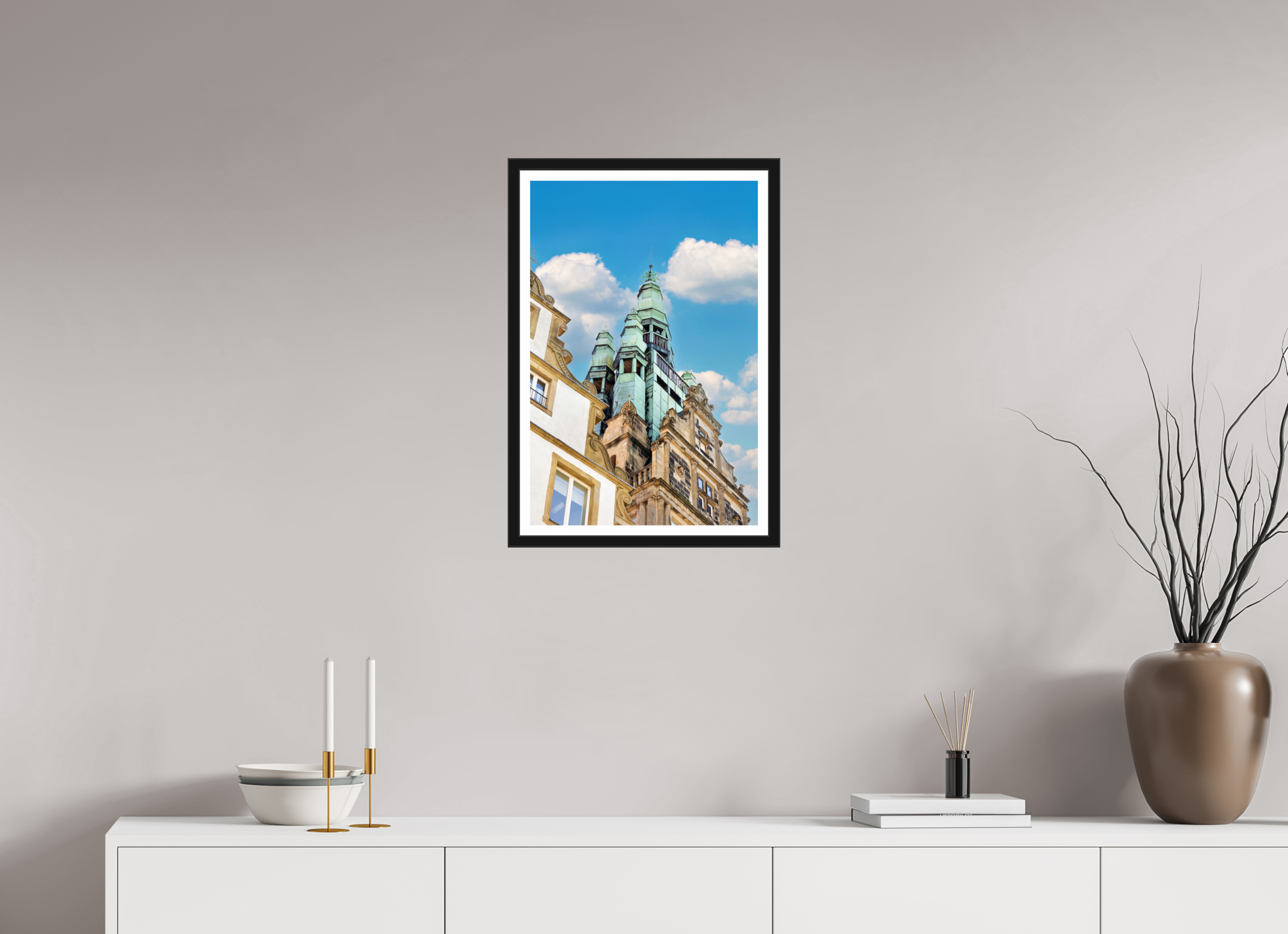 40 x 60 cm, Bern und Rand Der Stadthausturm im Hochformat