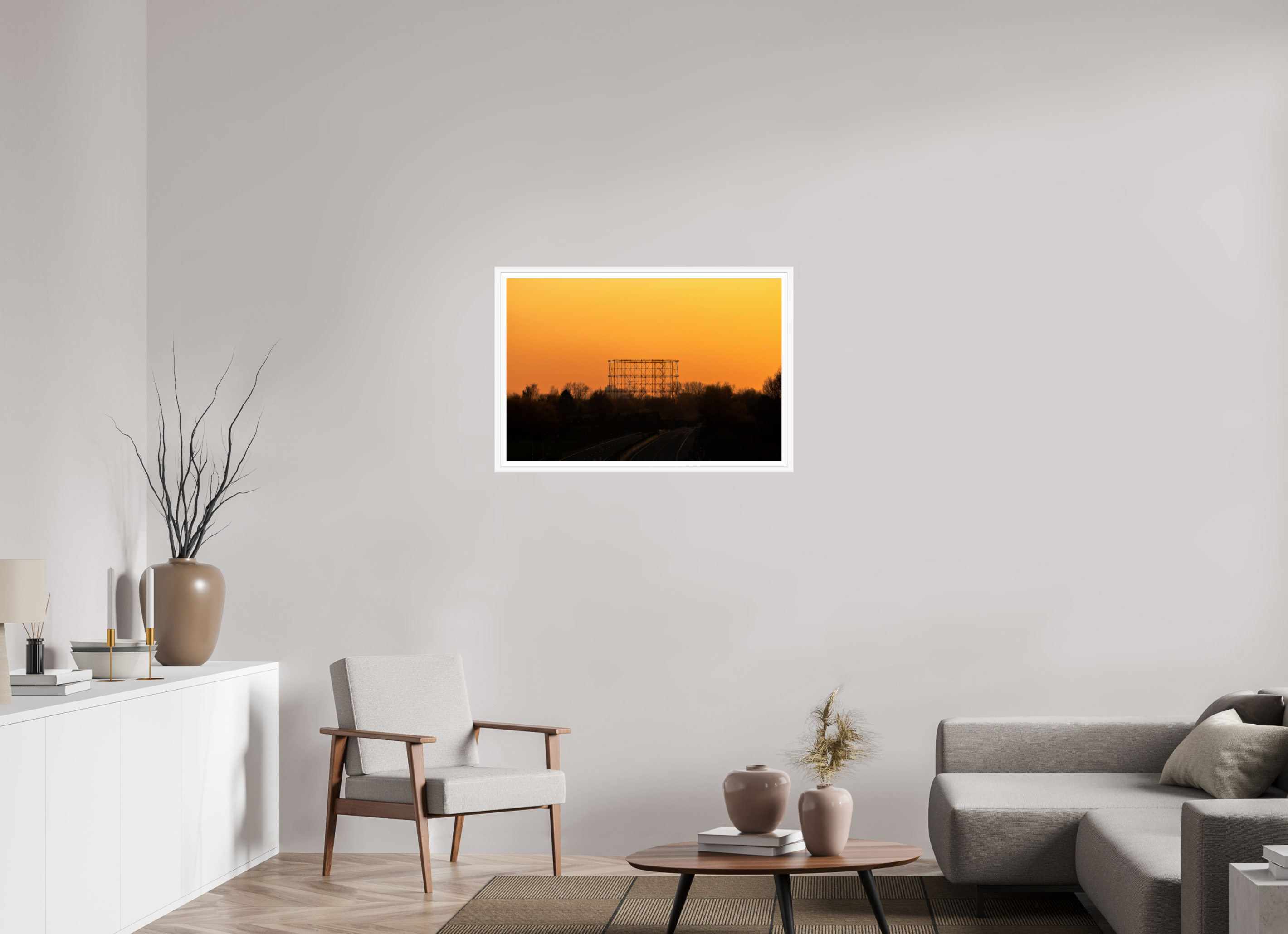 90 x 60 cm, Bern weiß und Rand Der Gasometer