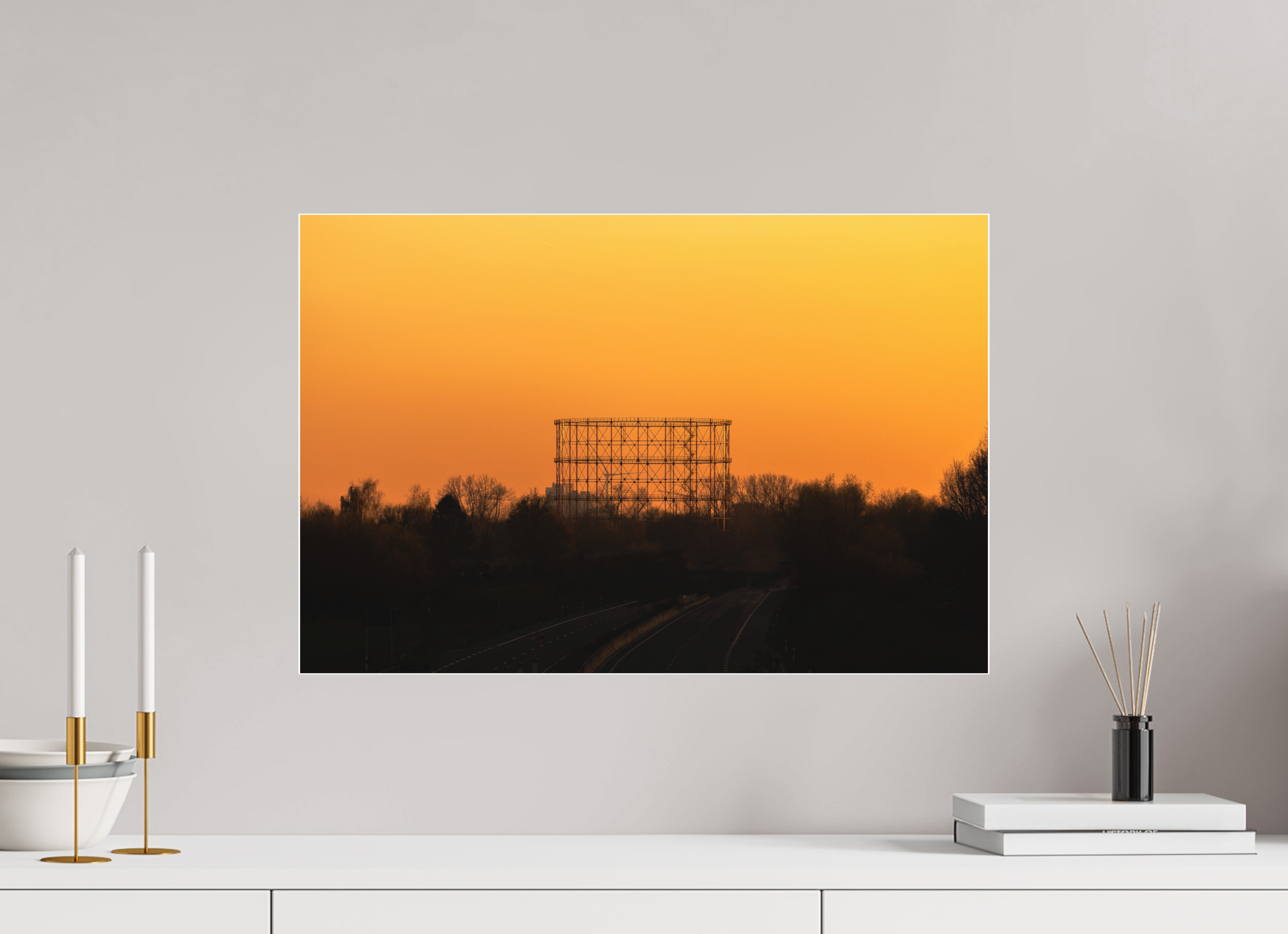 60 x 40 cm, Acrylglas Fine Art Pigmentdruck Der Gasometer