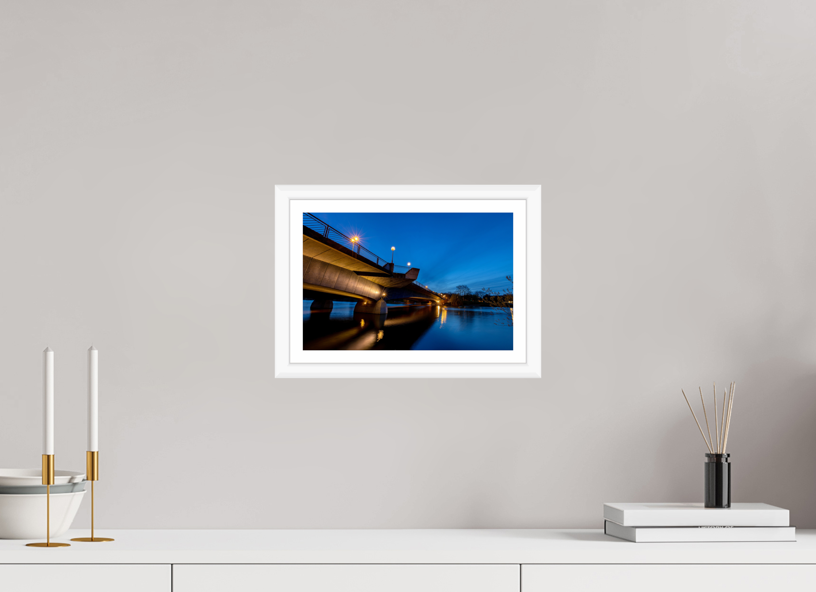 30 x 20 cm, Bern weiß und Rand Torminbrücke