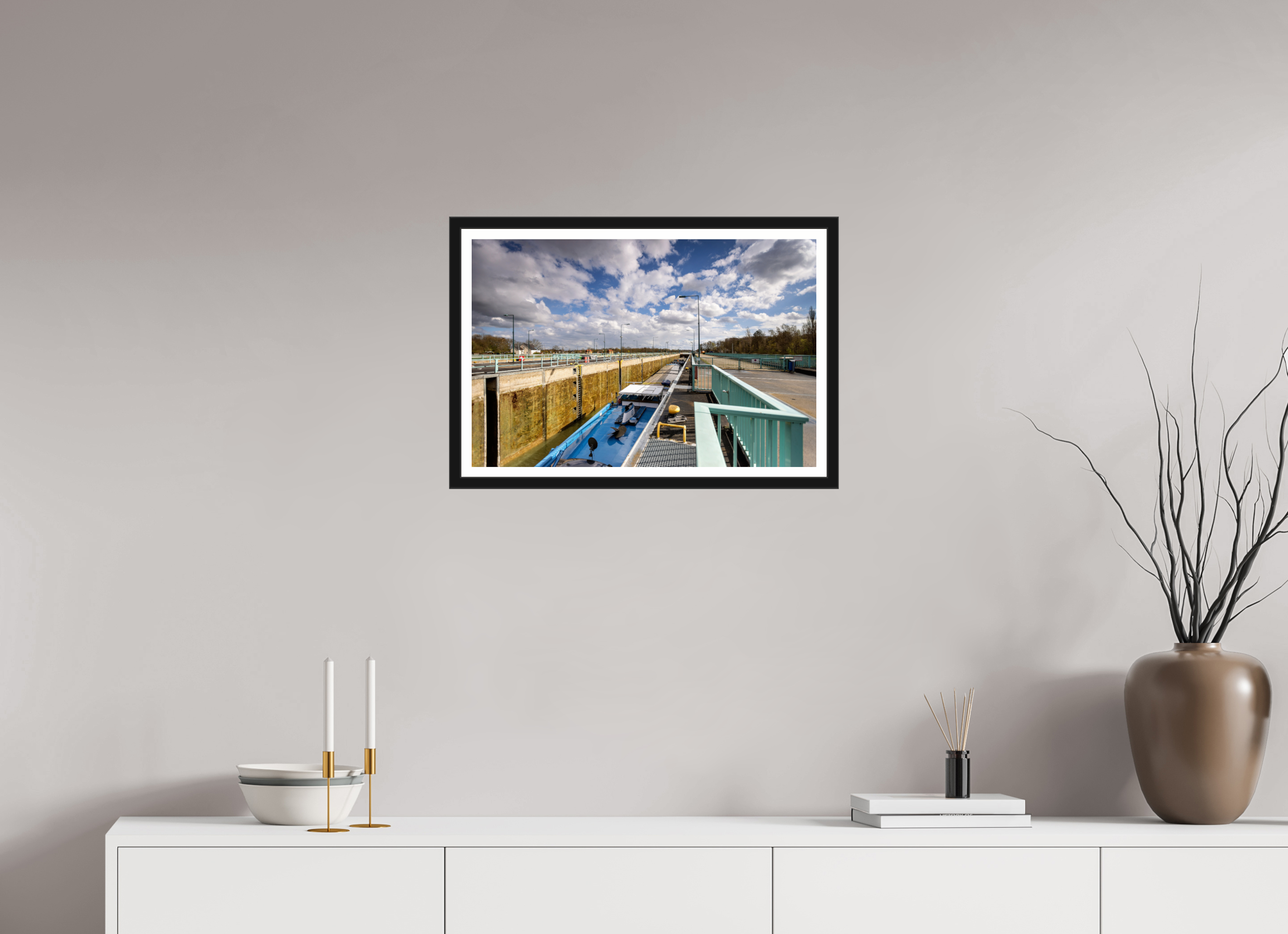 60 x 40 cm, Bern und Rand Die Schleuse