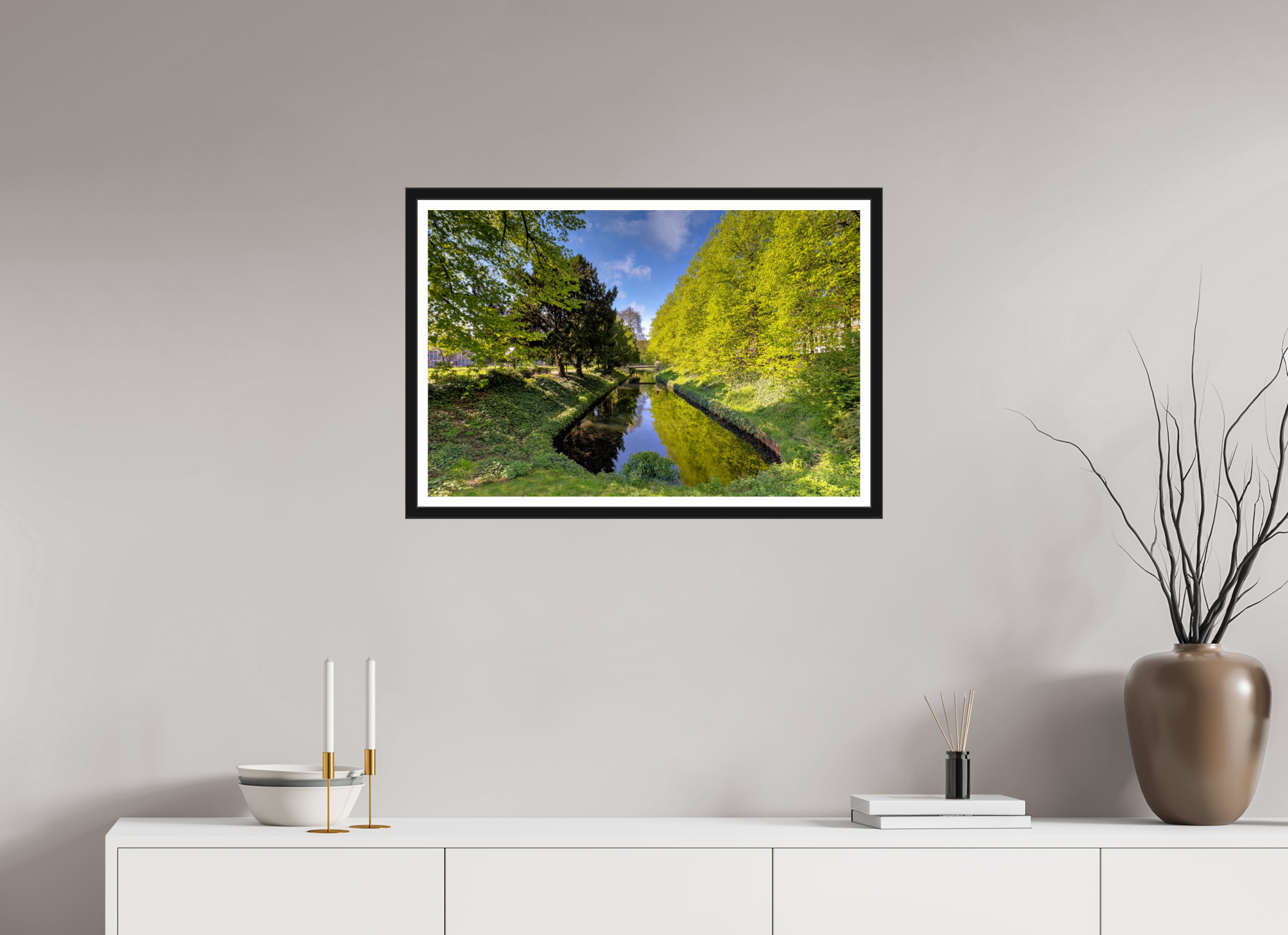 75 x 50 cm, Bern und Rand Wassergraben an der Engelenschanze