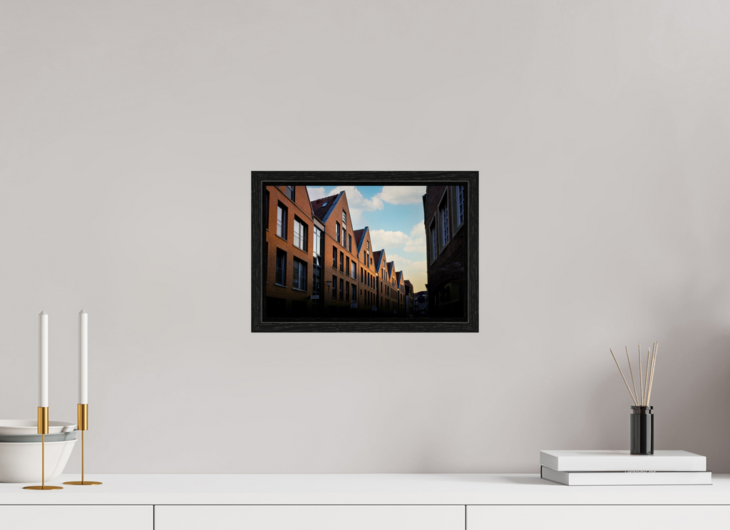 30 x 20 cm, Floater Frame Die Giebel der Hörster Str