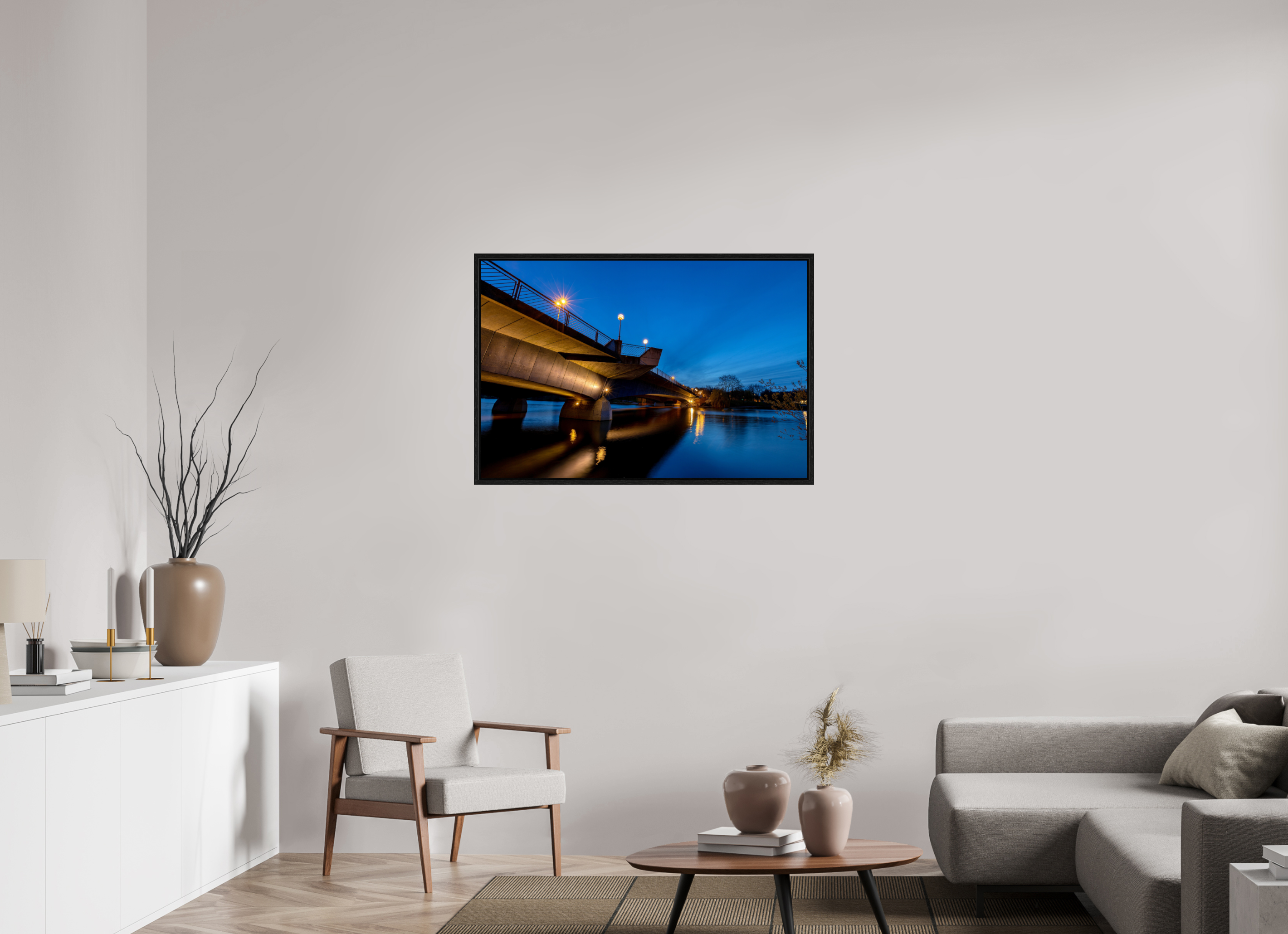 105 x 70 cm, Floater Frame Torminbrücke