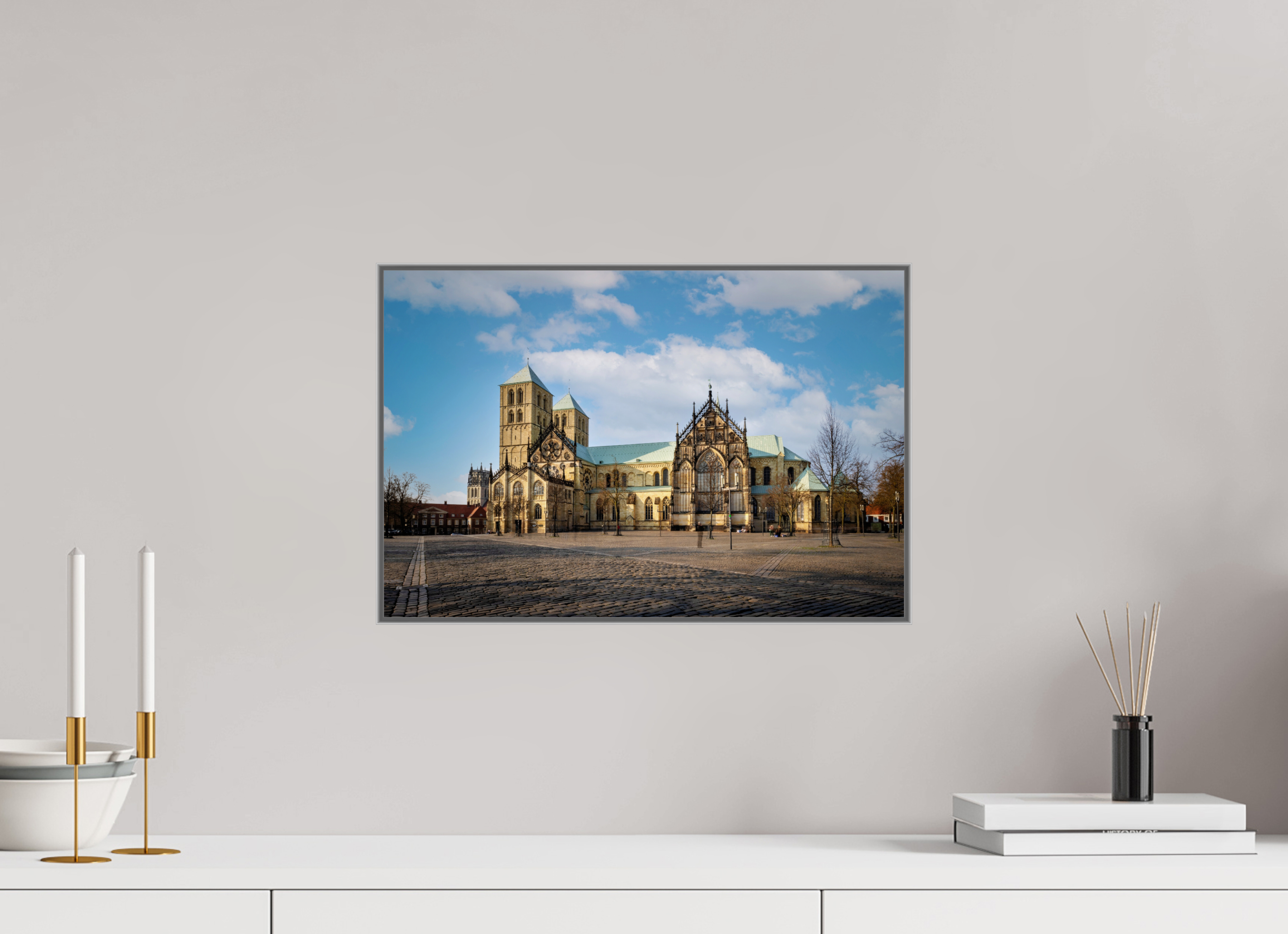 45 x 30 cm, Alurahmen 25mm Der Dom