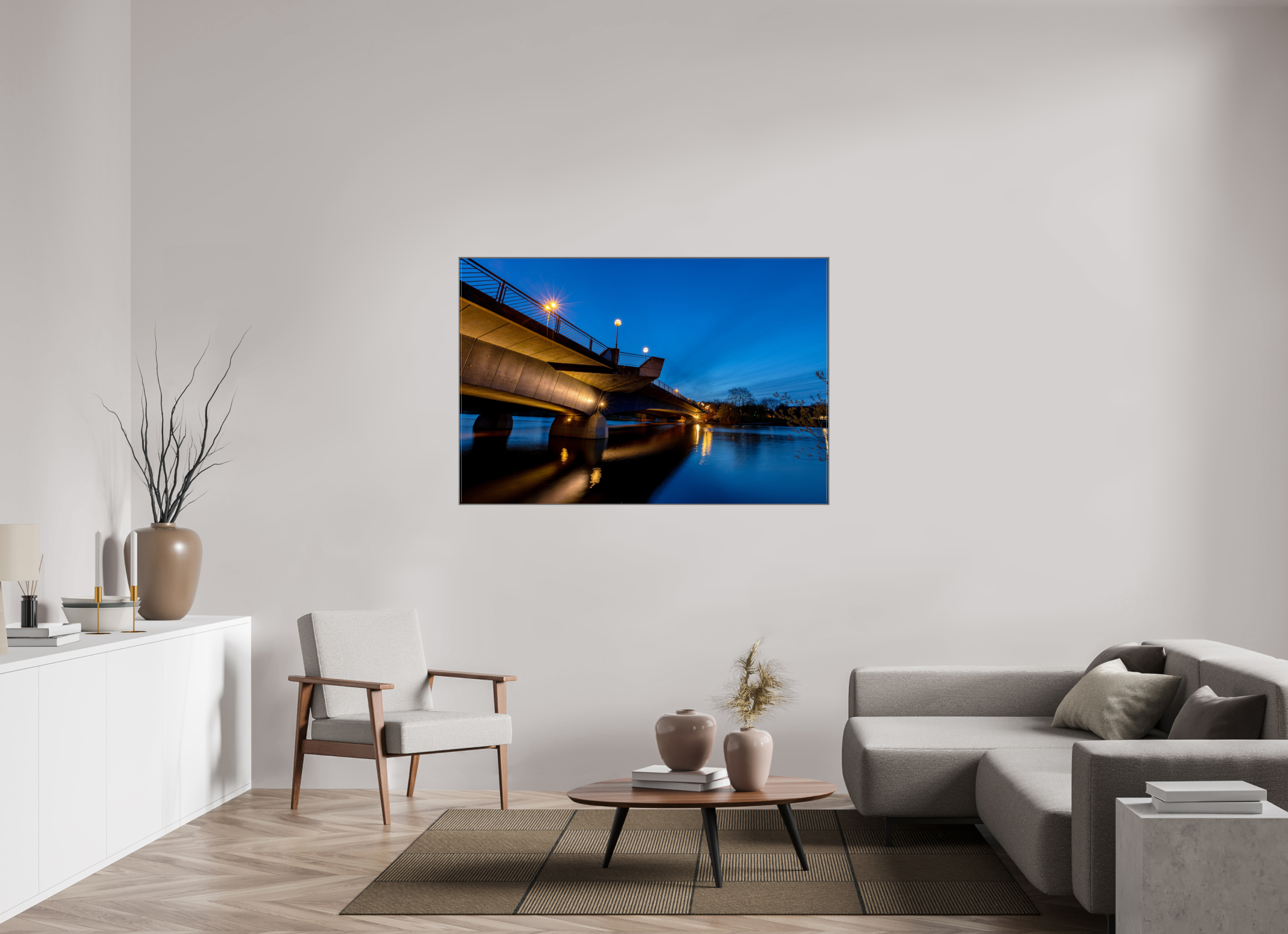 150 x 100 cm, Alurahmen 25mm Torminbrücke
